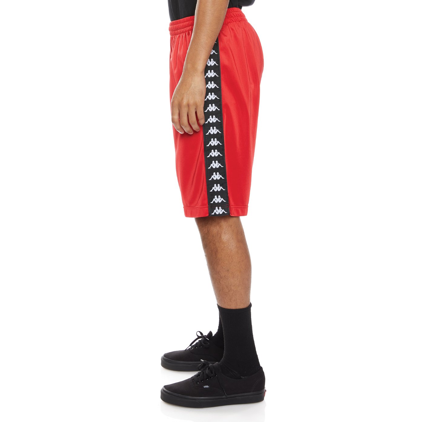 KAPPA 222 BANDA TREADWELLZ SHORTS - RED BLACK