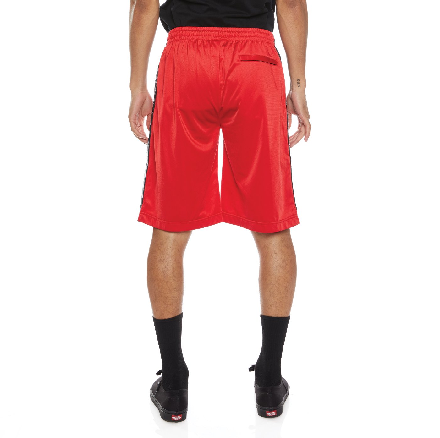 KAPPA 222 BANDA TREADWELLZ SHORTS - RED BLACK