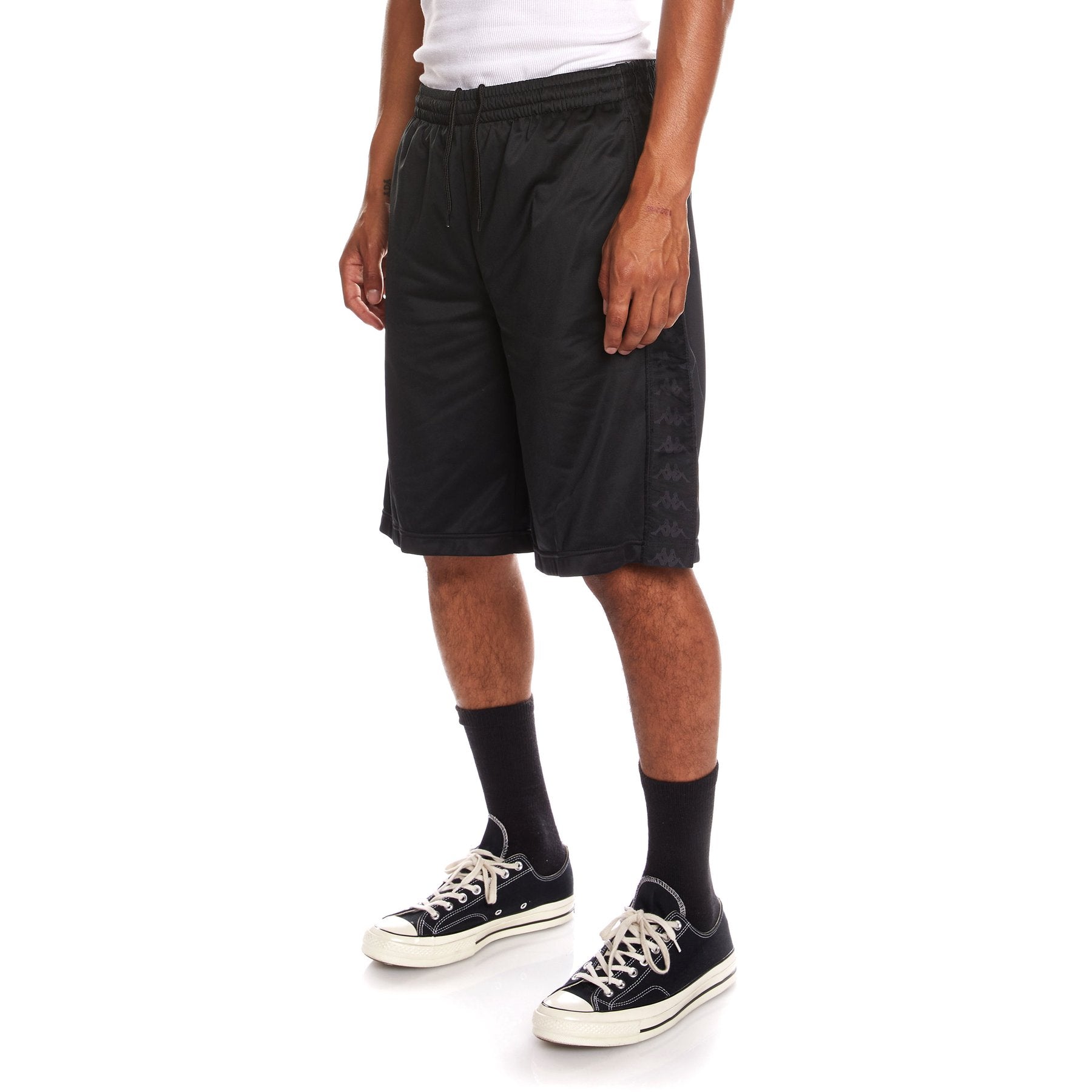 KAPPA MEN'S 222 BANDA TREADWELLZ SHORTS - BLACK JET
