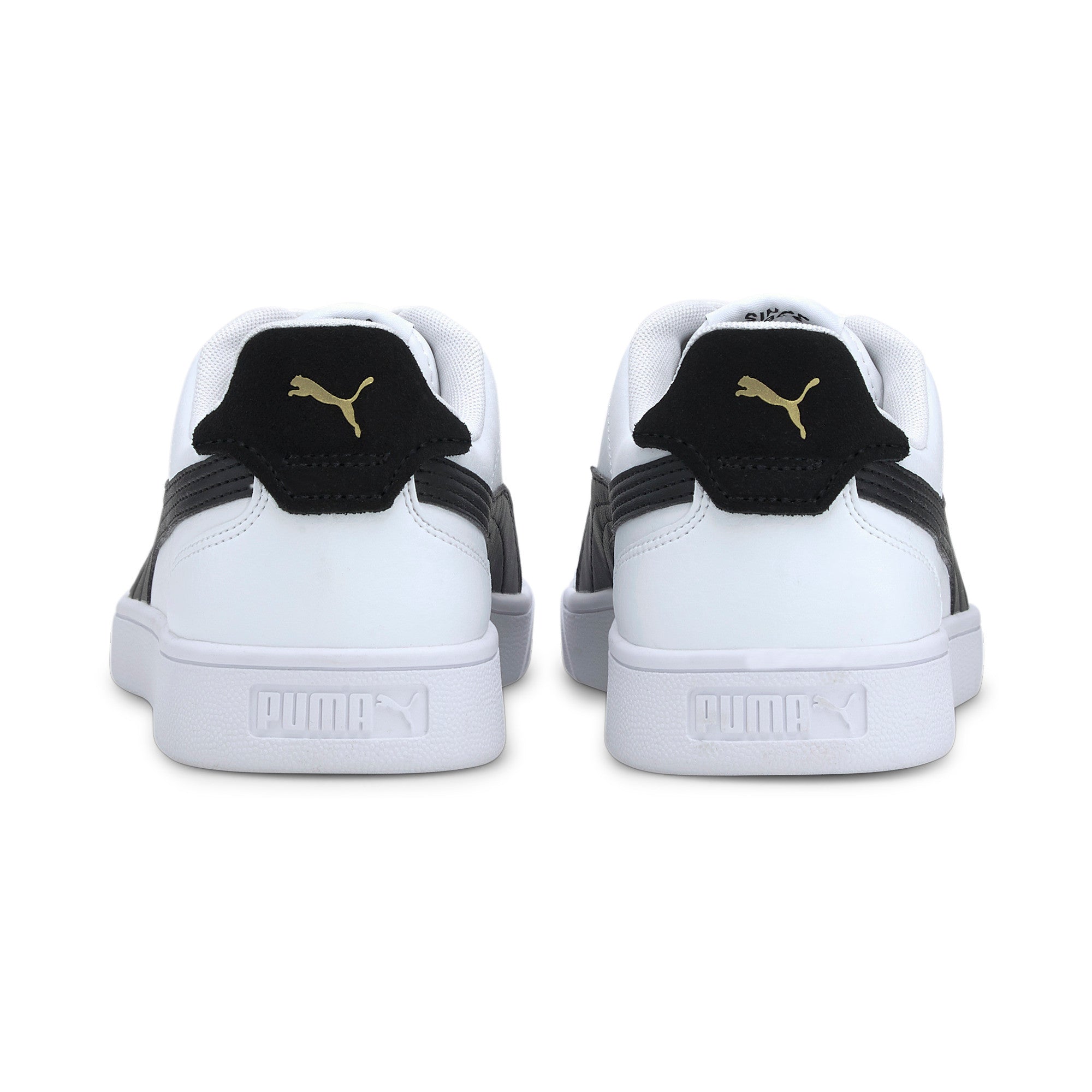 PUMA Shuffle Sneakers-White/Black/Gold