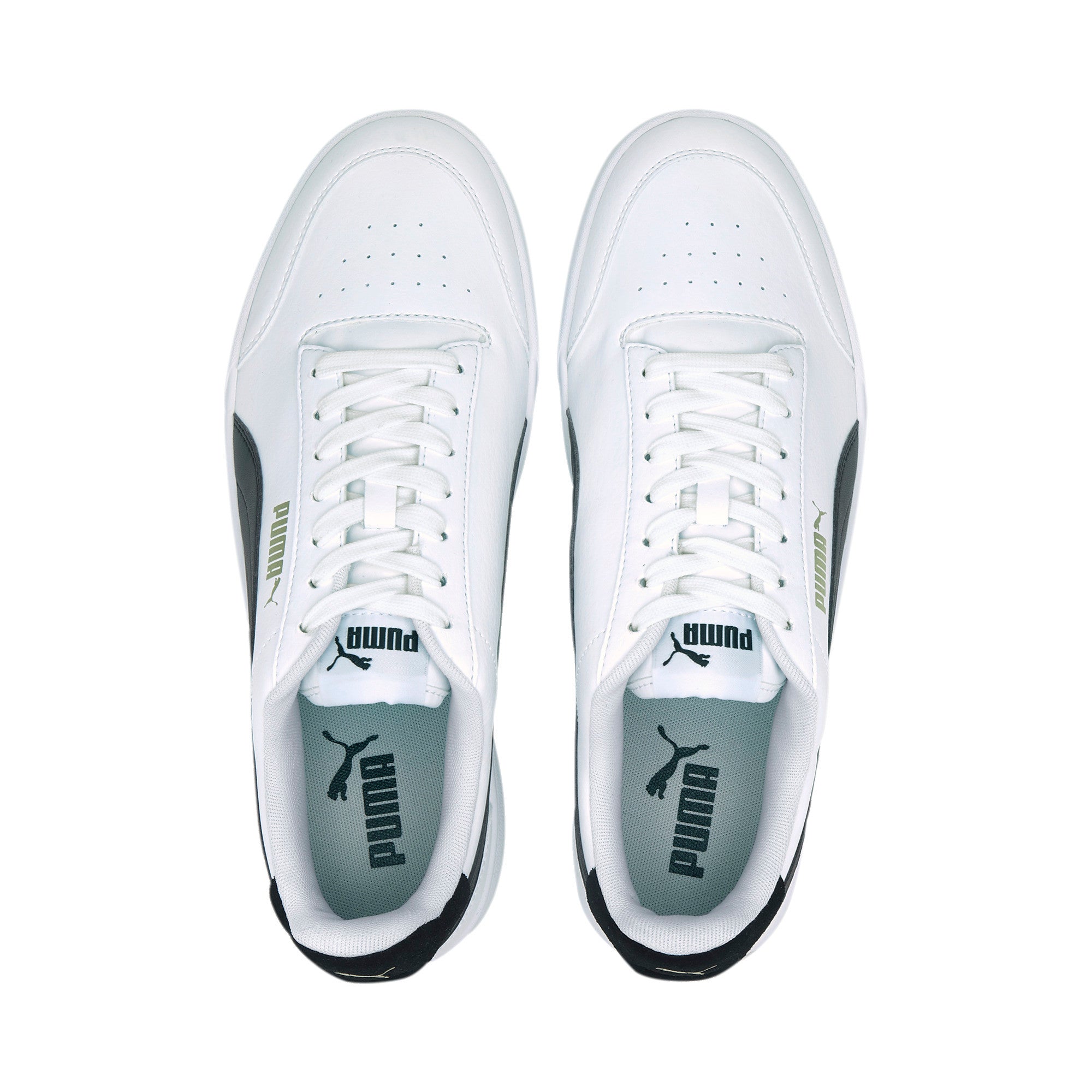 PUMA Shuffle Sneakers-White/Black/Gold