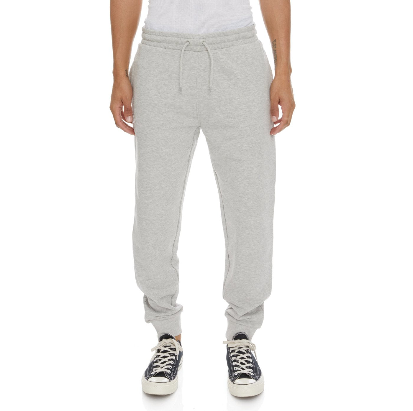 KAPPA LOGO FLEECE ZANOK SWEATPANTS- Grey