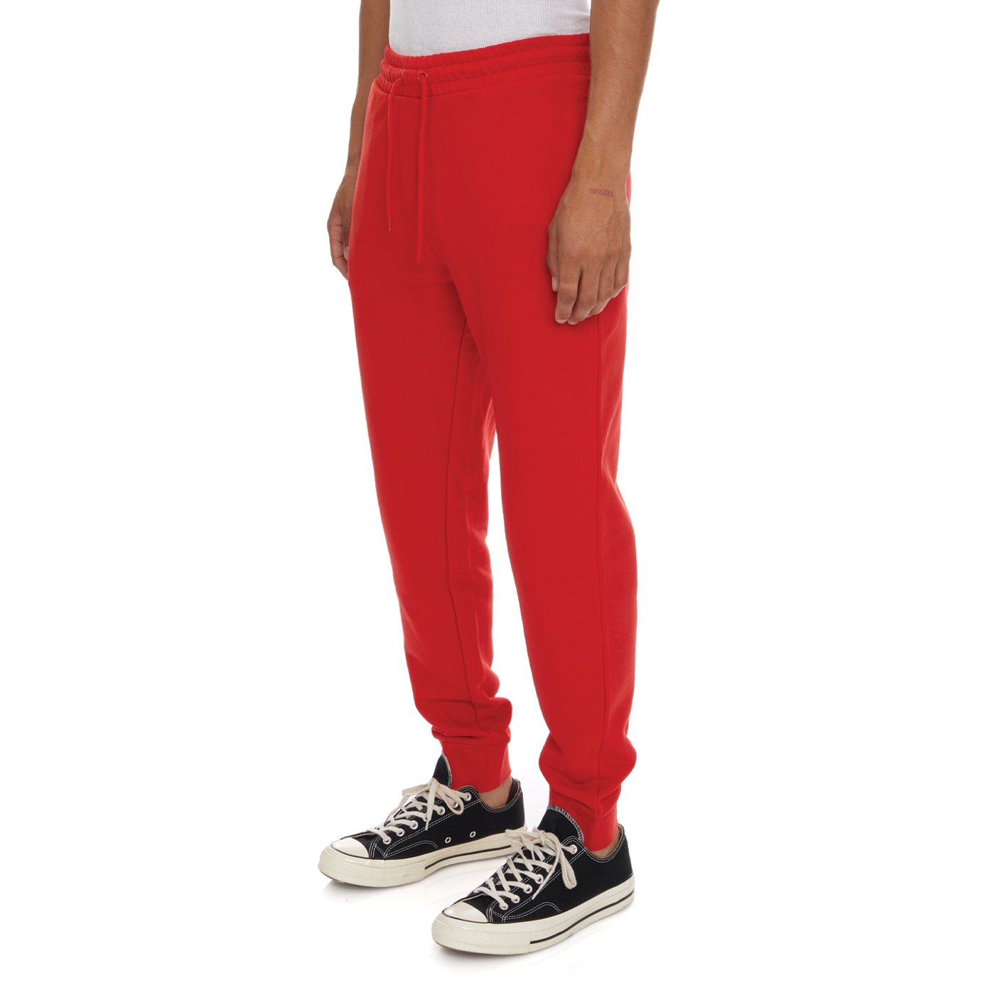 KAPPA LOGO FLEECE ZANOK SWEATPANTS- RED MD CORAL