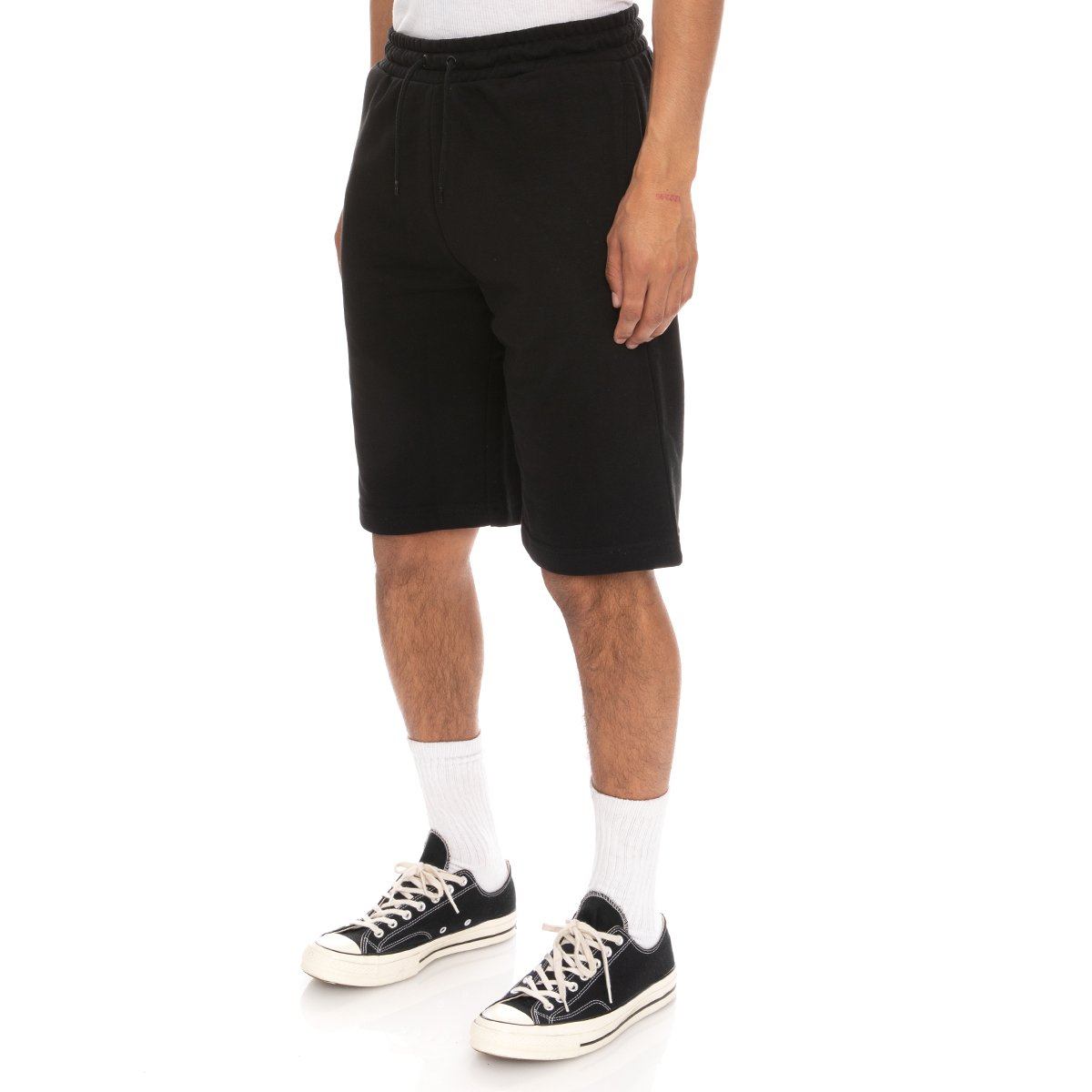 KAPPA LOGO FLEECE MABOK SHORTS - BLACK