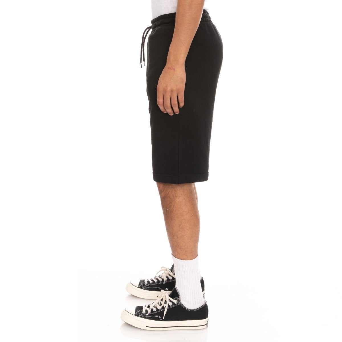KAPPA LOGO FLEECE MABOK SHORTS - BLACK