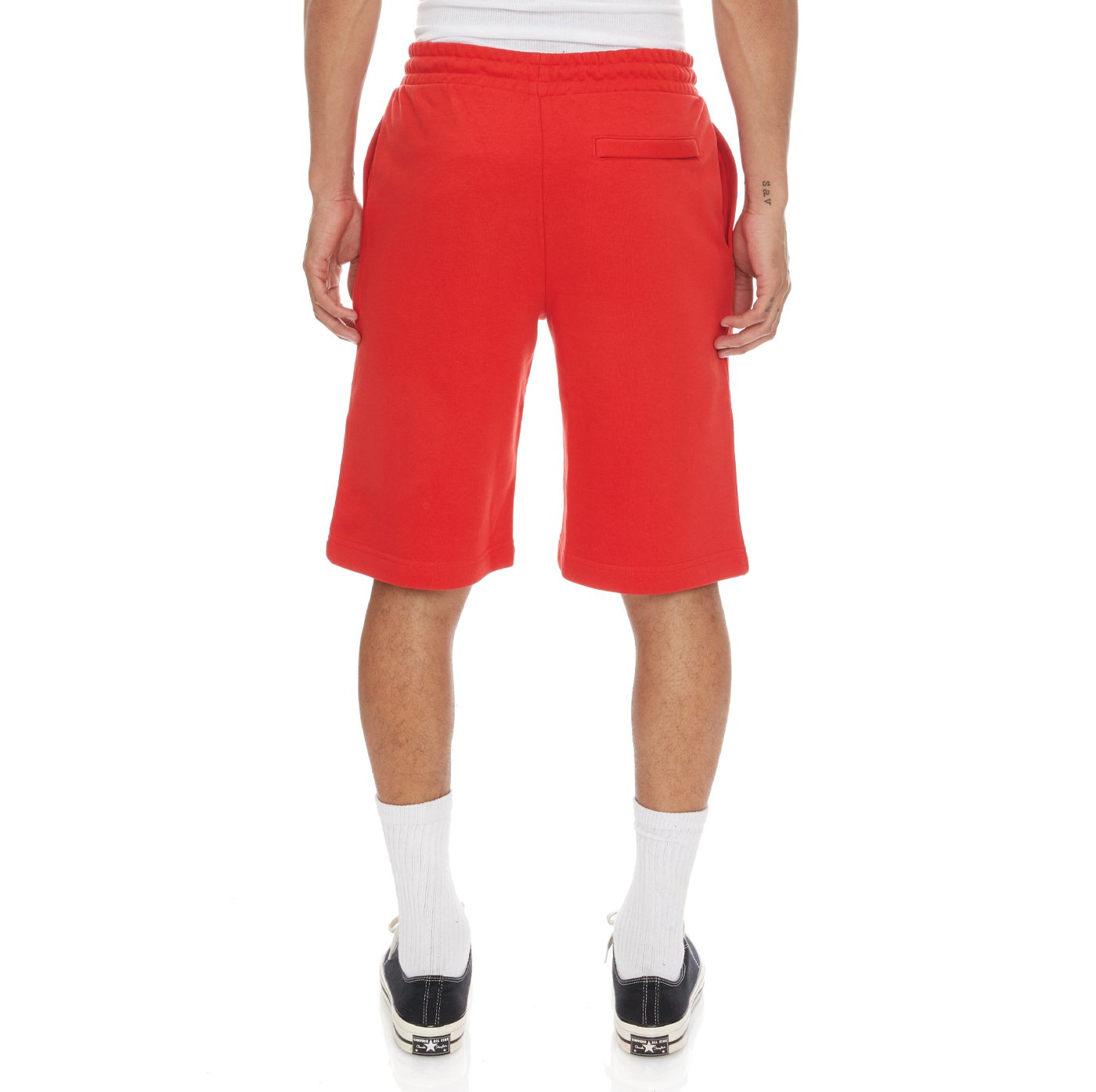 KAPPA LOGO FLEECE MABOK SHORTS - RED CORAL