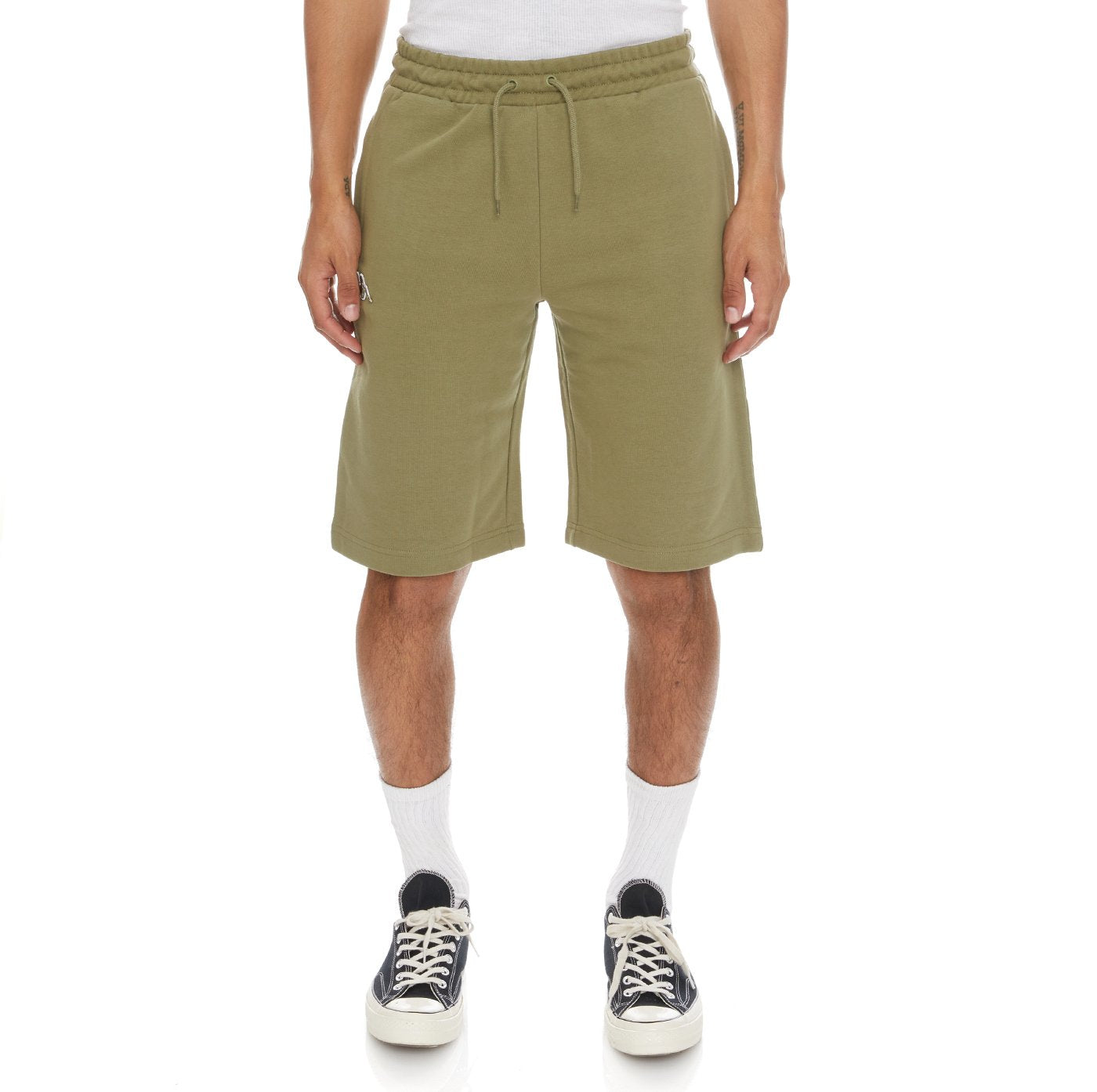 KAPPA LOGO FLEECE MABOK SHORTS - GREEN OLIVE