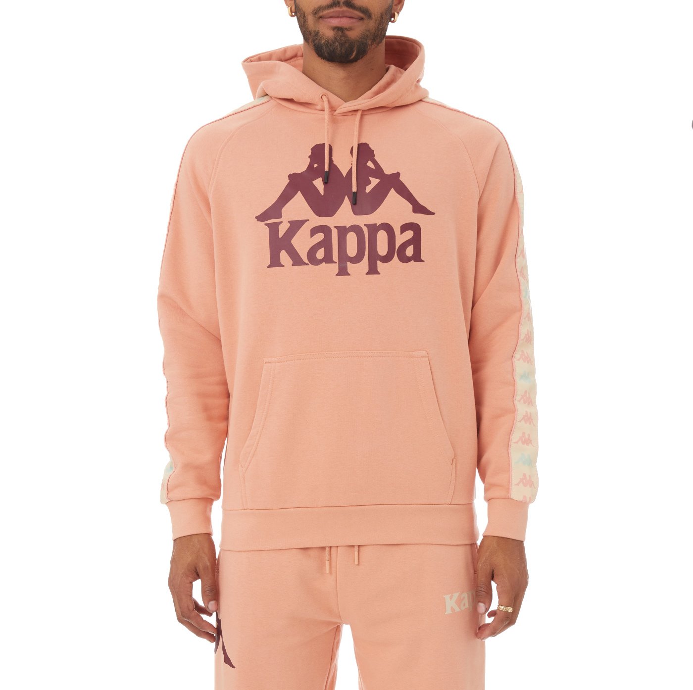 KAPPA 222 BANDA HURTADO 3 HOODIE - PINK CORAL