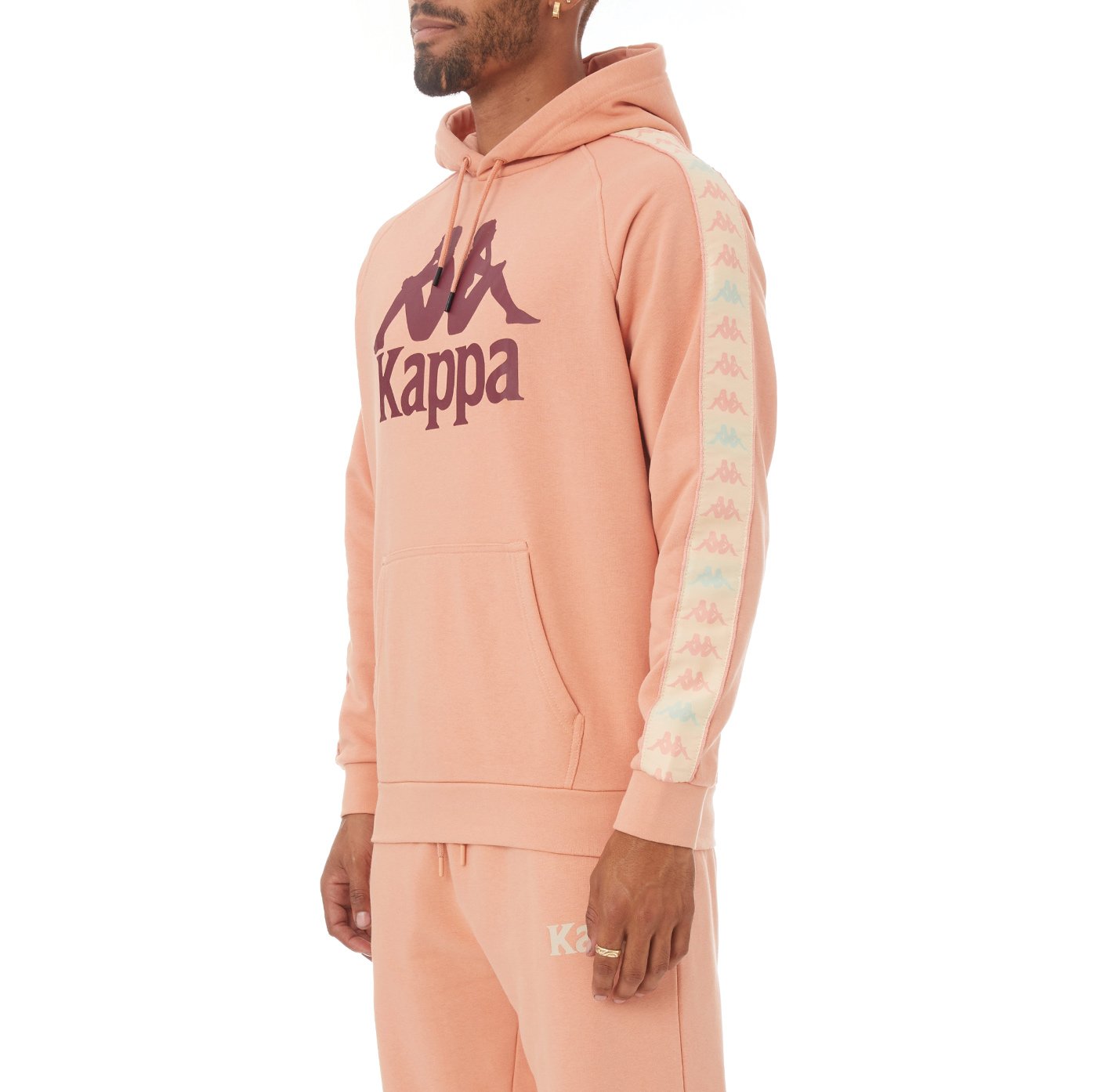 KAPPA 222 BANDA HURTADO 3 HOODIE - PINK CORAL