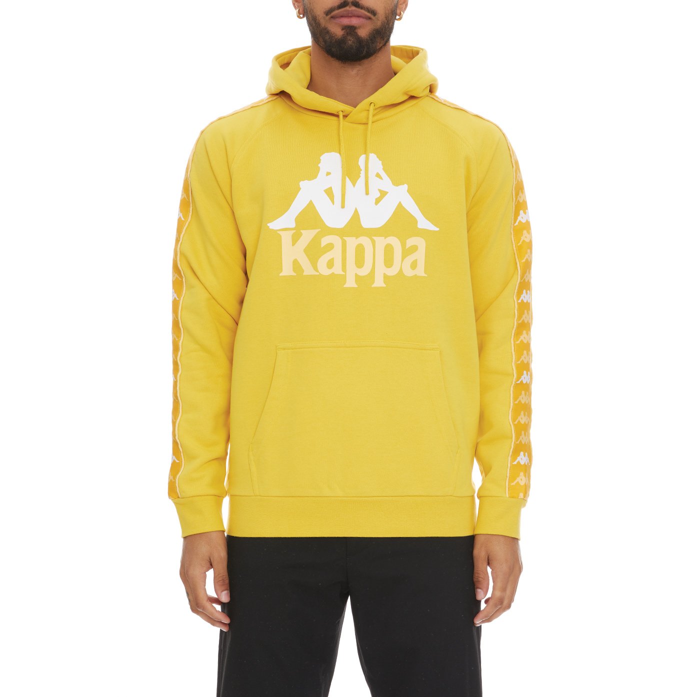 KAPPA 222 BANDA HURTADO 3 HOODIE - YELLOW VANILLA