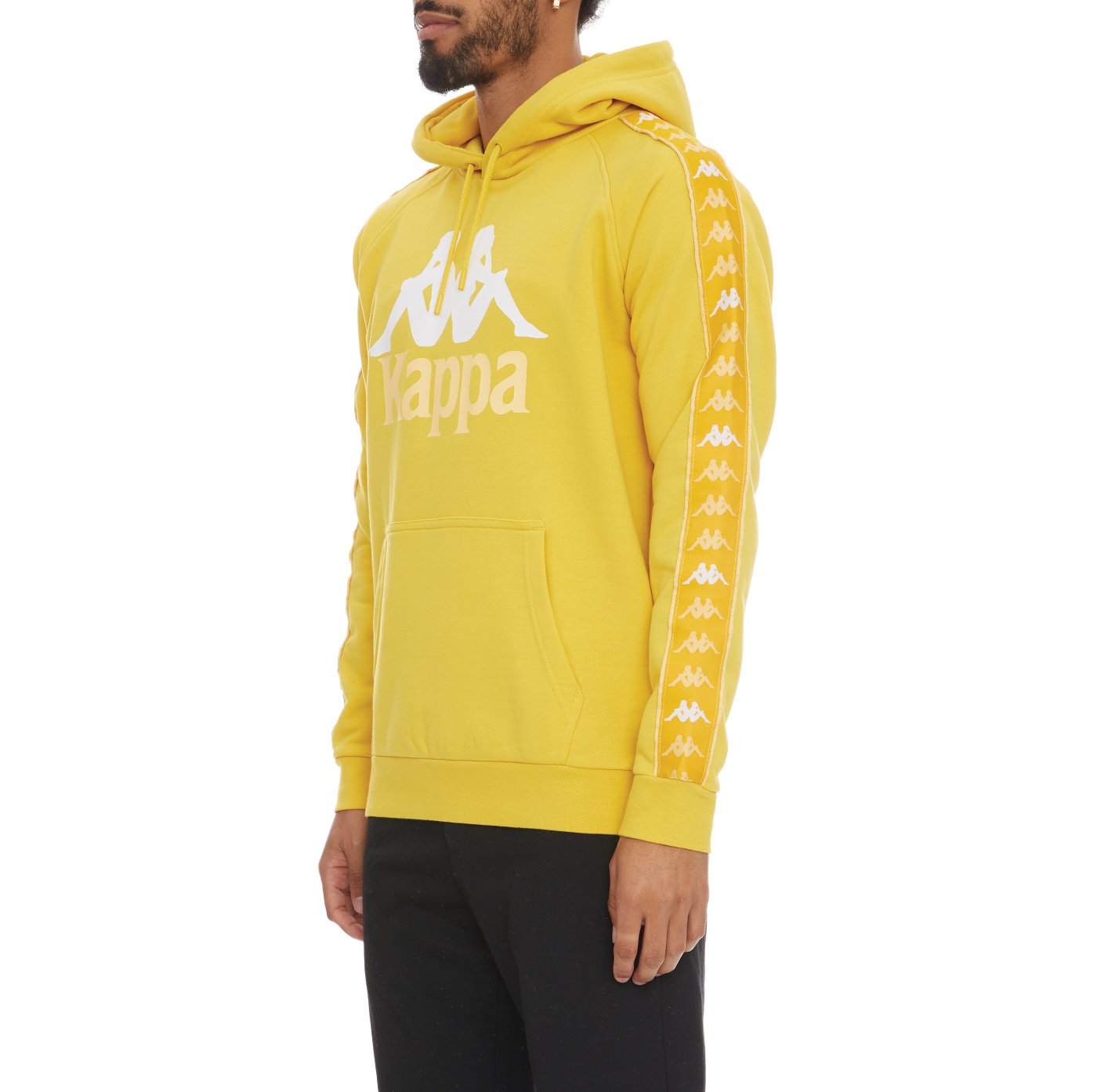 KAPPA 222 BANDA HURTADO 3 HOODIE - YELLOW VANILLA