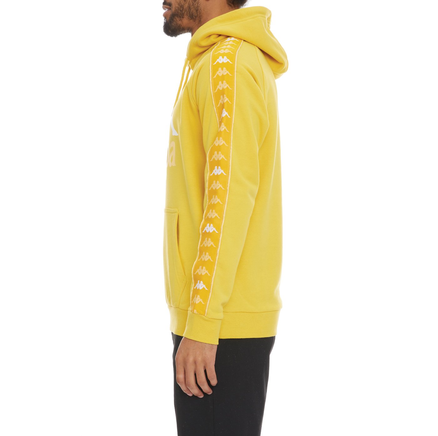 KAPPA 222 BANDA HURTADO 3 HOODIE - YELLOW VANILLA