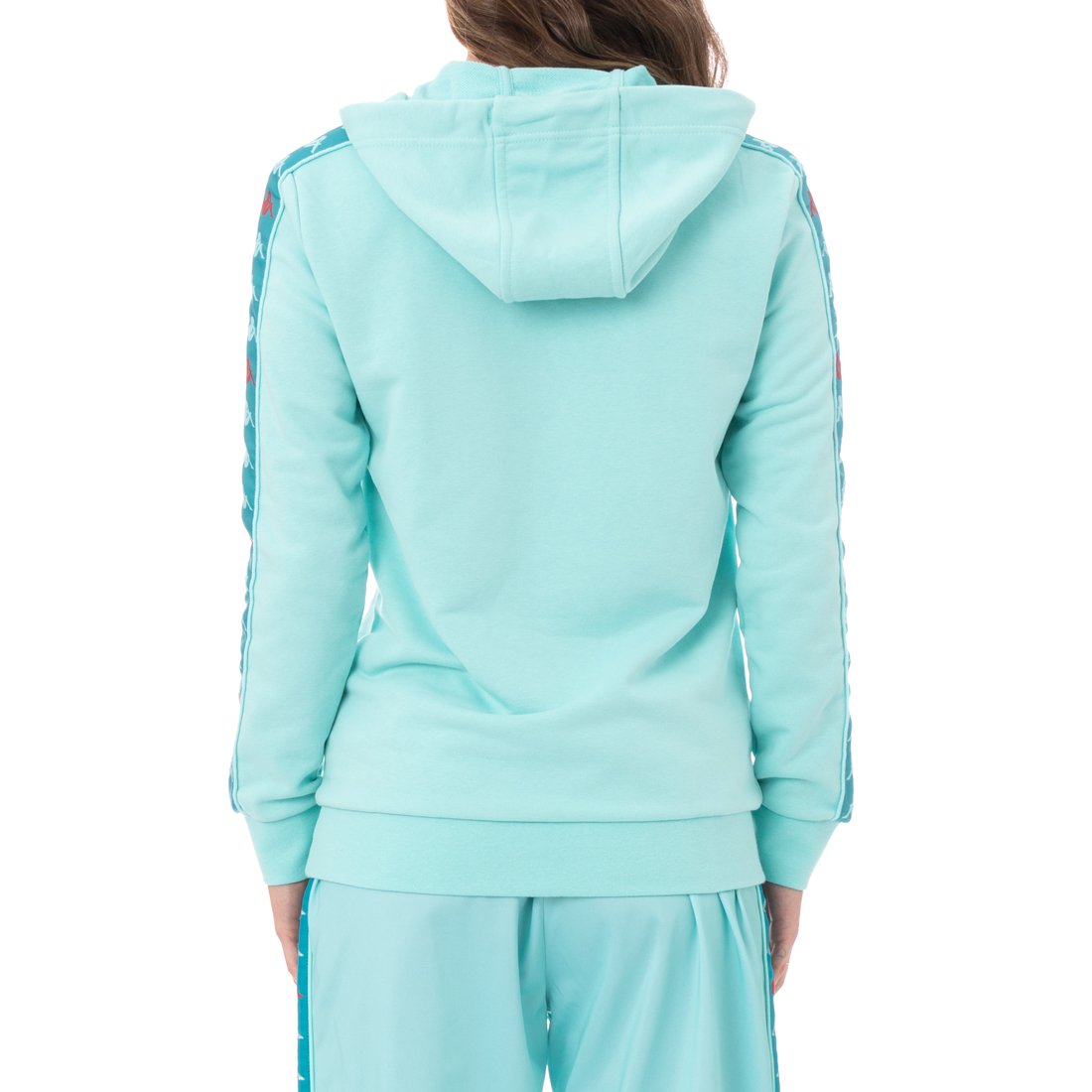 KAPPA WOMENS 222 BANDA BUDY 3 HOODIE - PEACOCK