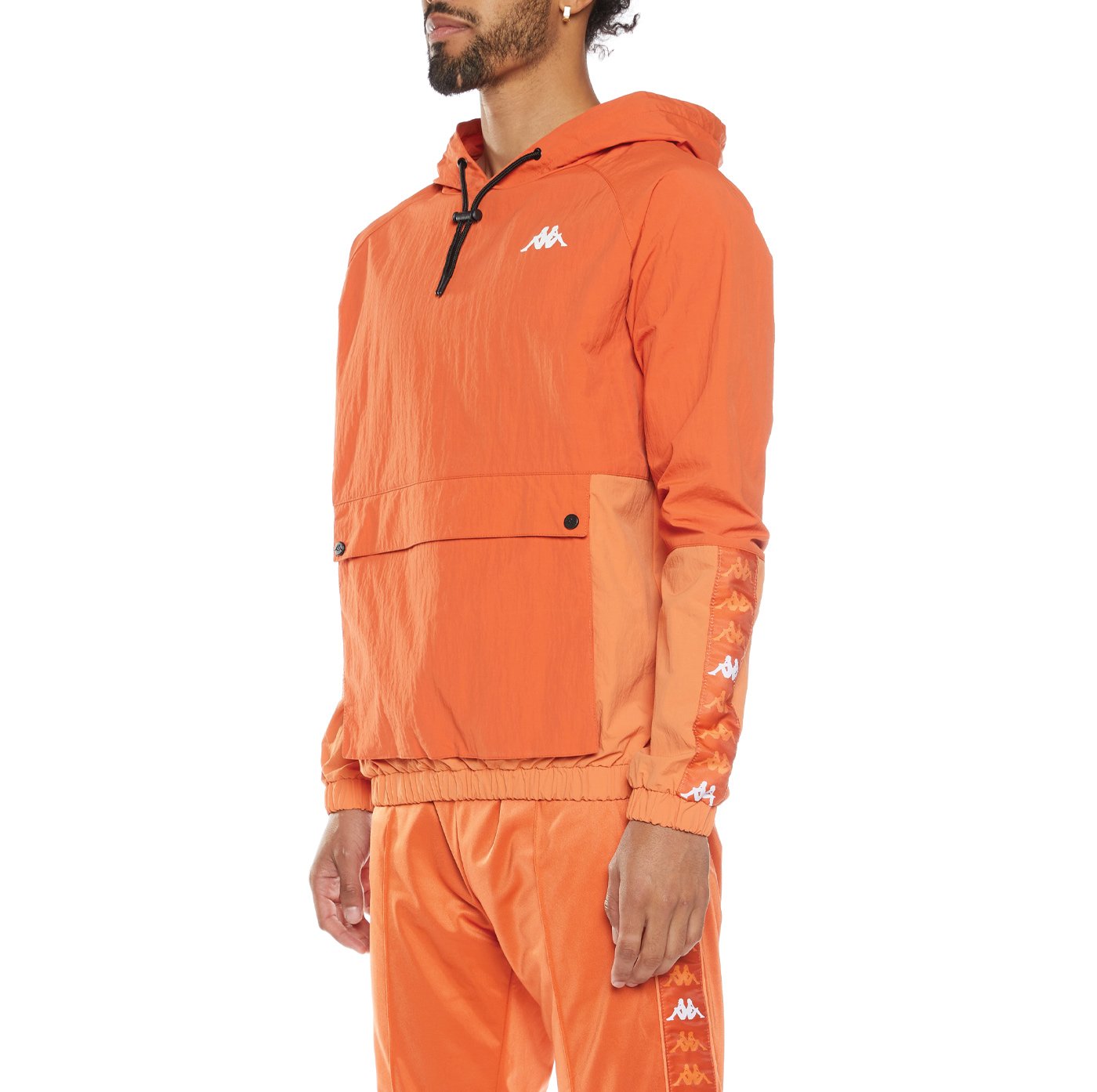 KAPPA 222 BANDA EDONIN ANORAK - ORANGE DUSTY WHITE