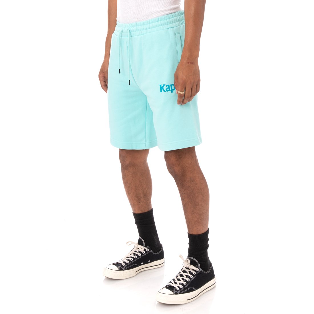 KAPPA AUTHENTIC SANGONE SHORTS - PEACOCK