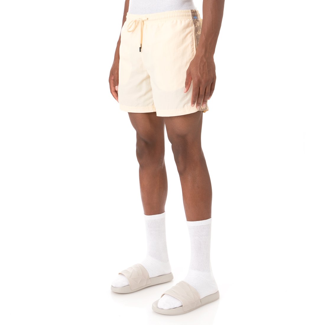 KAPPA 22 BANDA CONEYN SWIM SHORTS - BEIGE