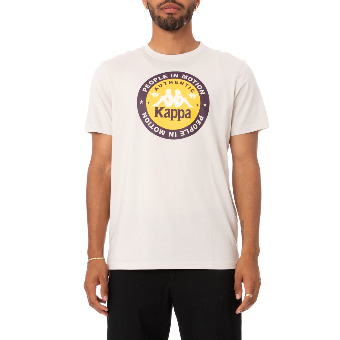 KAPPA AUTHENTIC FRANEKER T-SHIRT - GREY SILVER