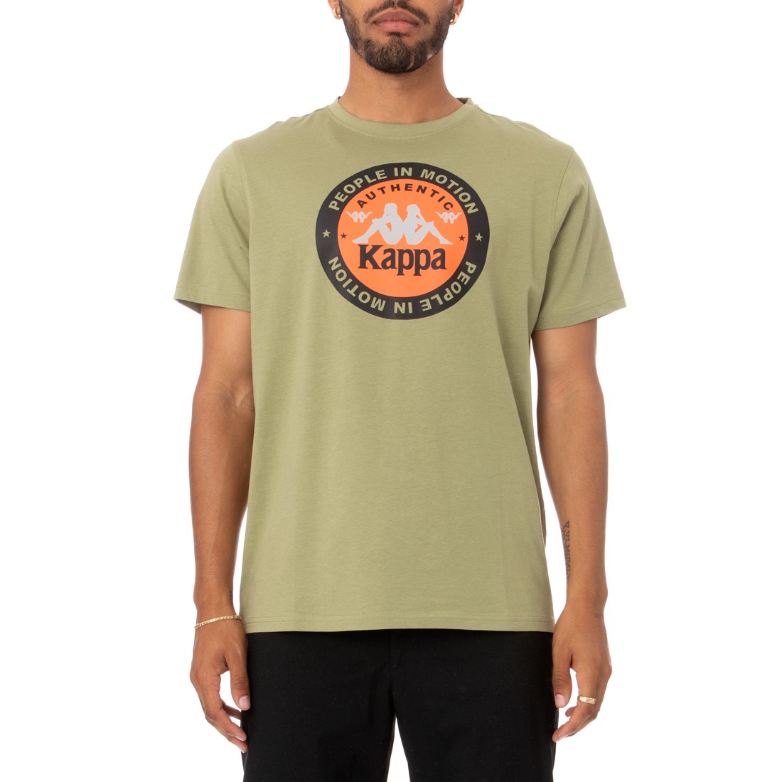 KAPPA AUTHENTIC FRANEKER T-SHIRT -GREEN SALVIA