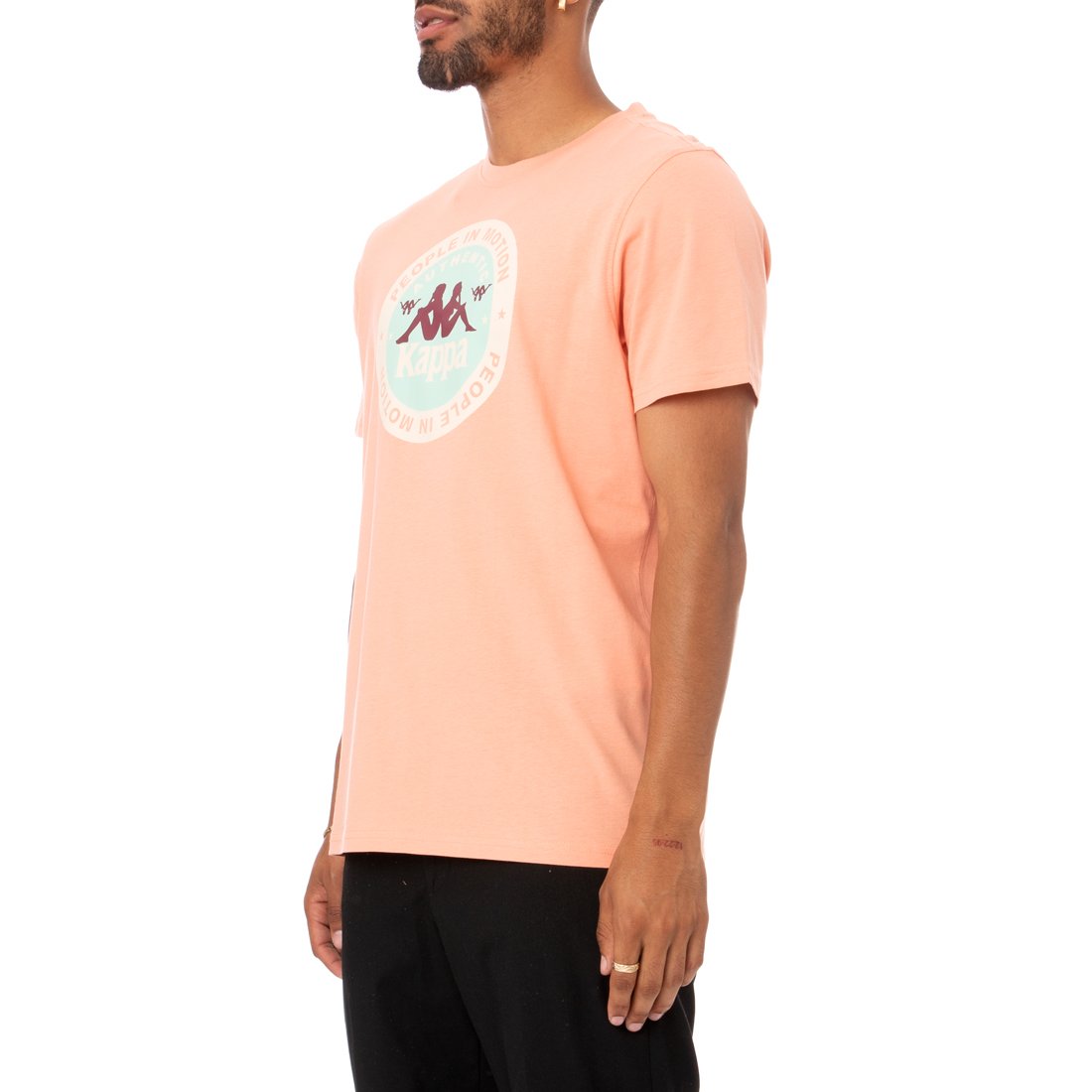 KAPPA MEN'S AUTHENTIC FRANEKER T-SHIRT -SMOKE RED