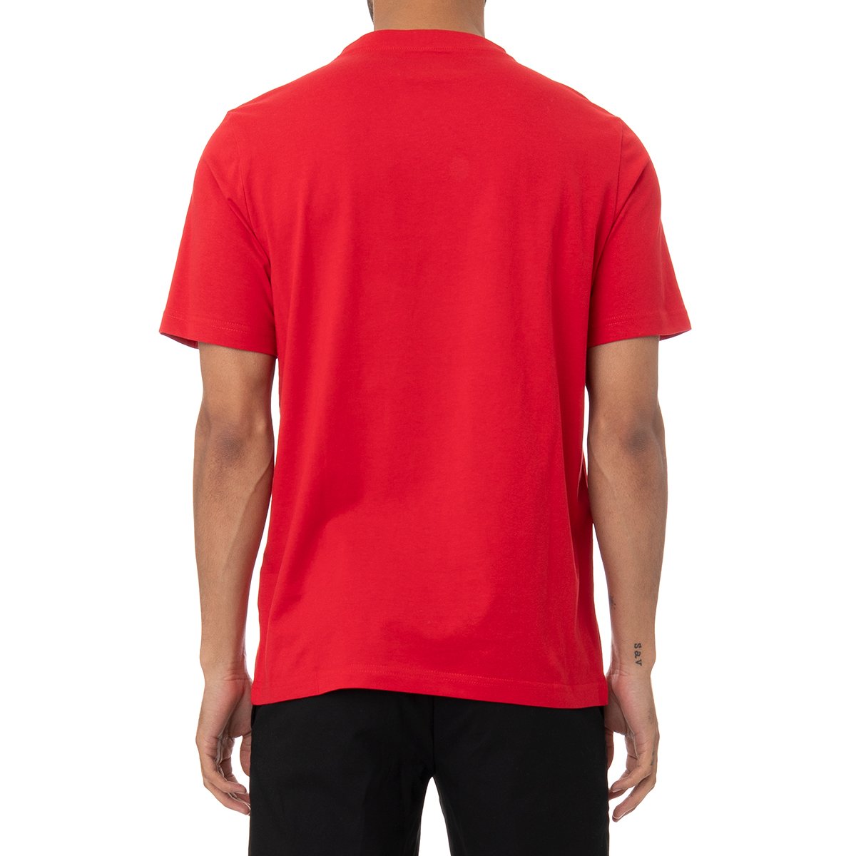 Kappa Men's Authentic Logo Bant T-Shirt - RED