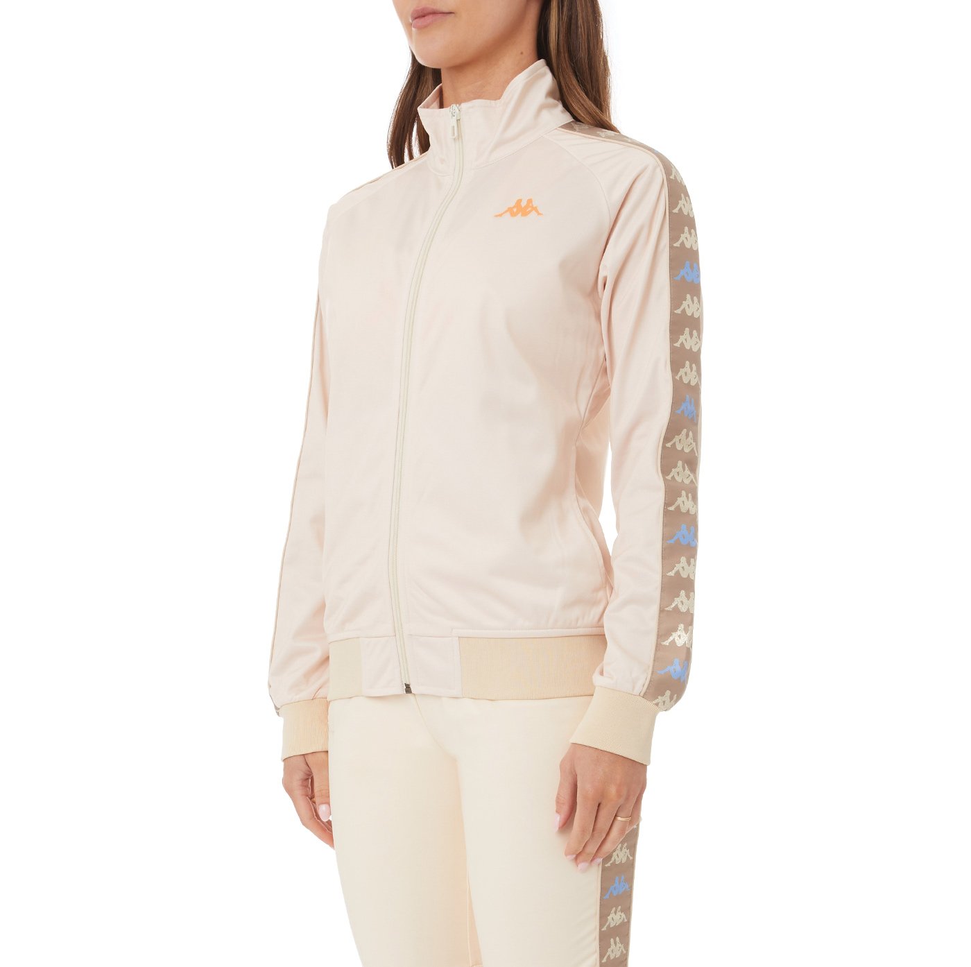 KAPPA WOMENS 222 BANDA FARATSIHO TRACK JACKET - BEIGE