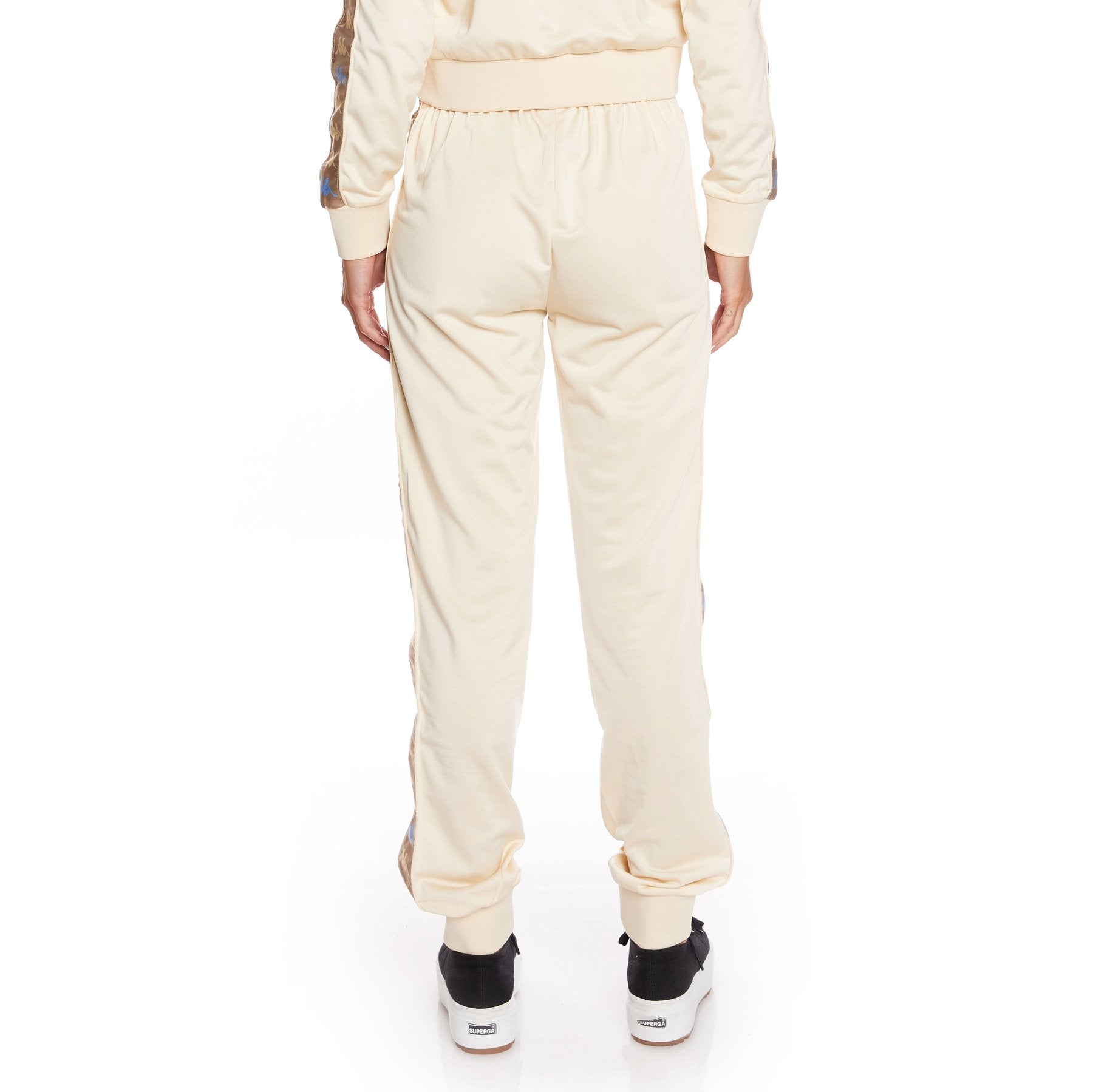 KAPPA WOMENS 222 BANDA WRASTORY TRACKPANTS - BEIGE