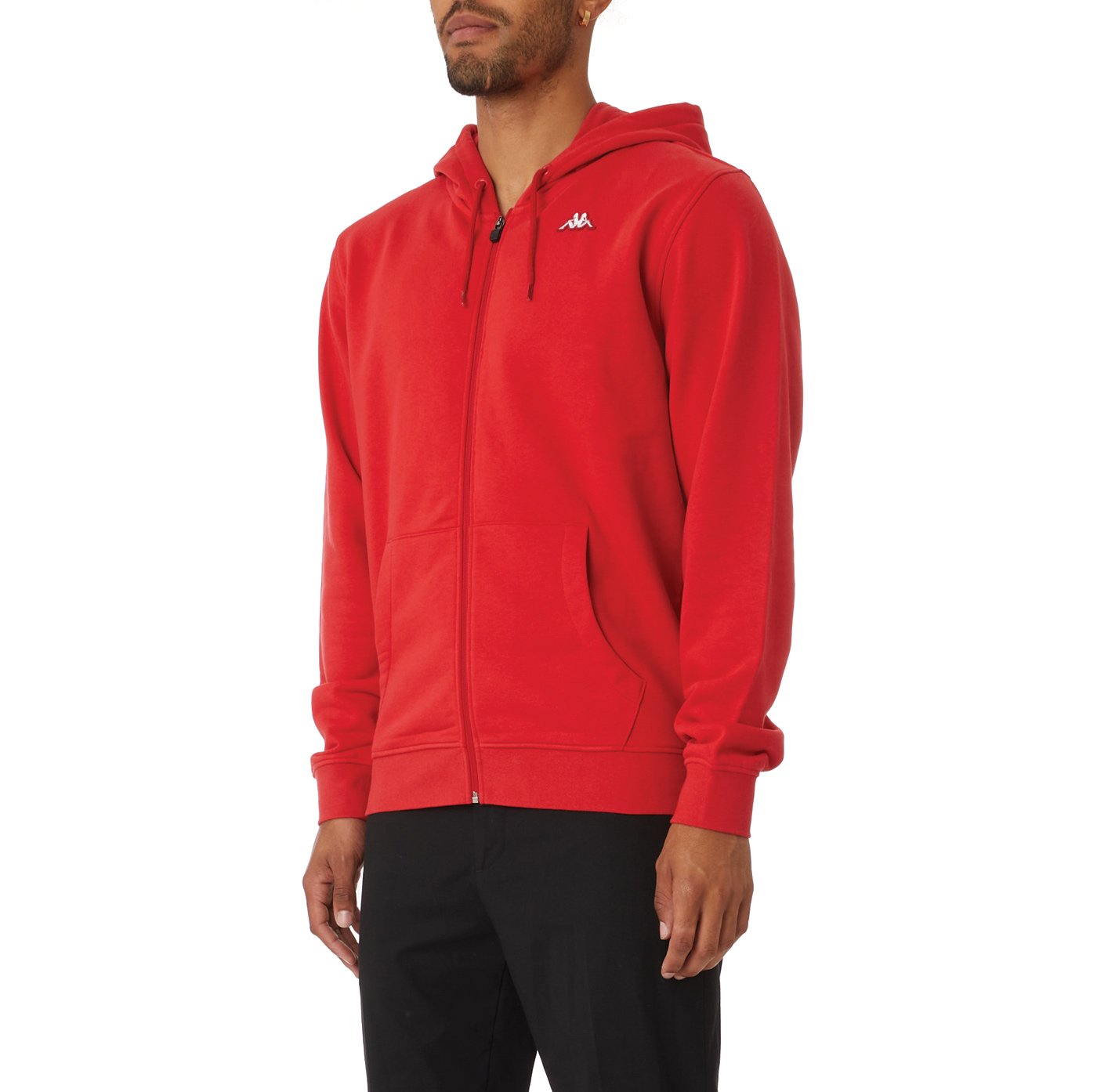 KAPPA AUTHENTIC LUND ZIP HOODIE - RED