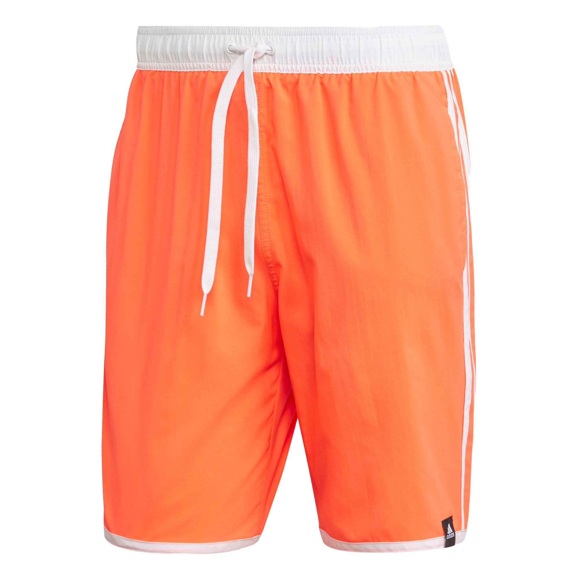 ADIDAS 3-STRIPES CLX SWIM SHORTS-VOLT ORANGE