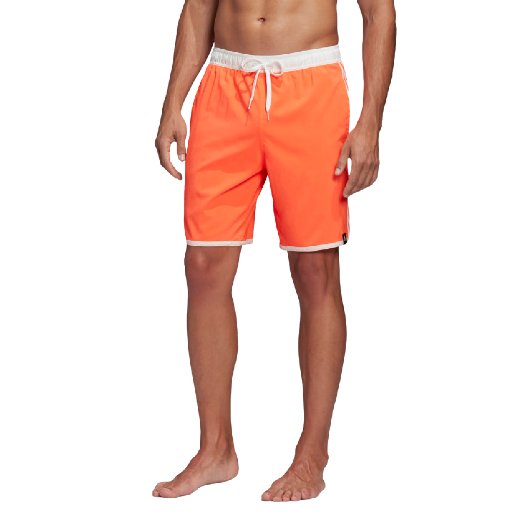 ADIDAS 3-STRIPES CLX SWIM SHORTS-VOLT ORANGE