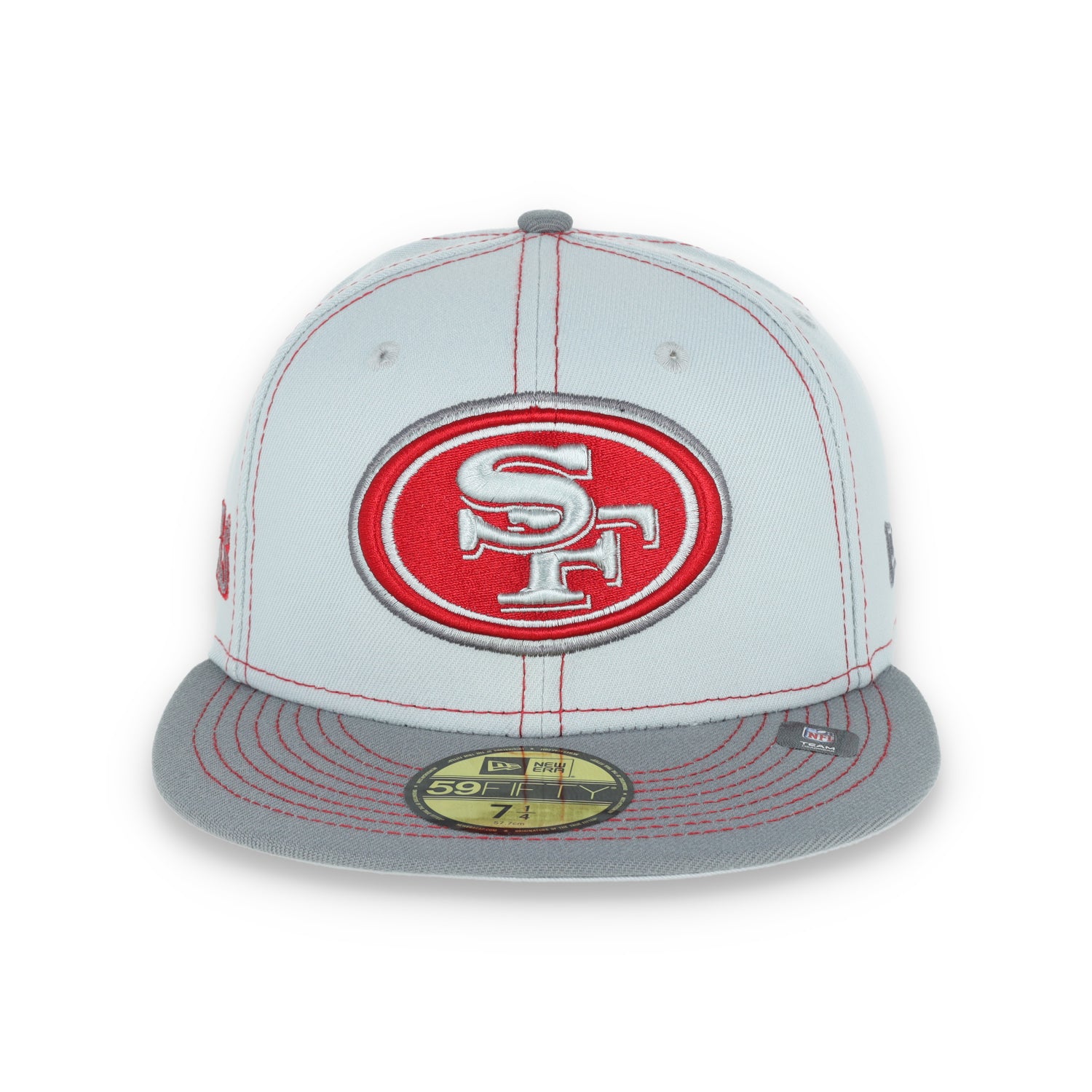 New Era San Francisco 49ers Gray Pop 59FIFTY Fitted Hat-Gray