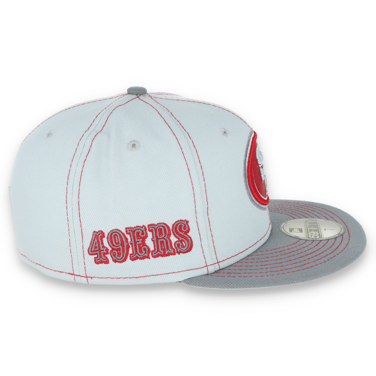 New Era San Francisco 49ers Gray Pop 59FIFTY Fitted Hat-Gray