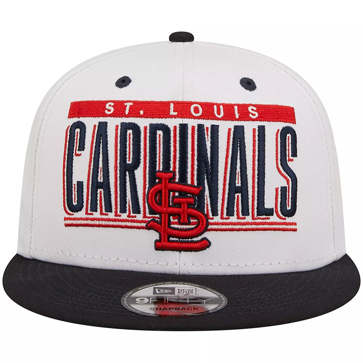 New Era ST Louis Cardinals Retro Title 9FIFTY Snapback Hat - White/Navy