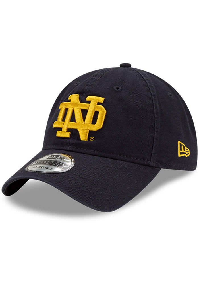 NEW ERA NOTRE DAME FIGHTING IRISH ALT CORE CLASSIC 9TWENTY ADJUSTABLE HAT - NAVY BLUE