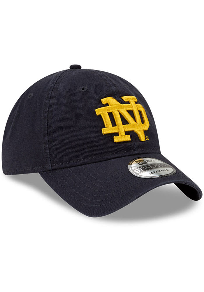 NEW ERA NOTRE DAME FIGHTING IRISH ALT CORE CLASSIC 9TWENTY ADJUSTABLE HAT - NAVY BLUE