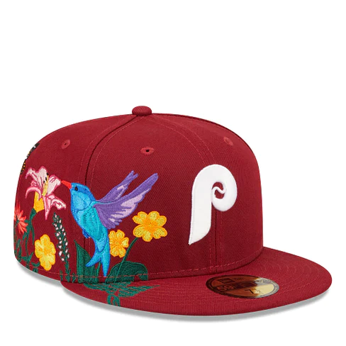 NEW ERA PHILADELPHIA PHILLES FLORAL SIDE PATCH BLOOM 59FIFTY FITTED HAT