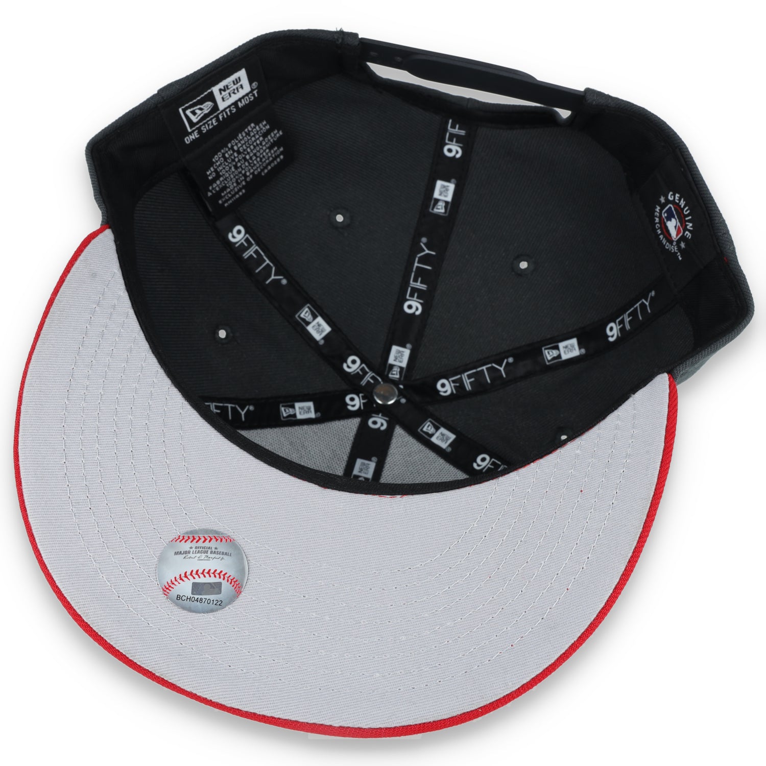 New Era San Diego 2-Tone Color Pack 9FIFTY Snapback Hat-Grey/Red