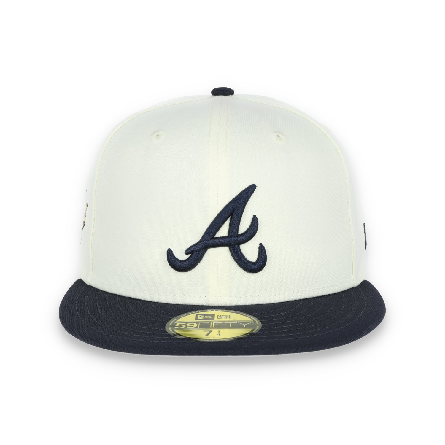 New Era Atlanta Braves 1995 World Series Side Patch 59FIFTY Fitted Ivory Hat