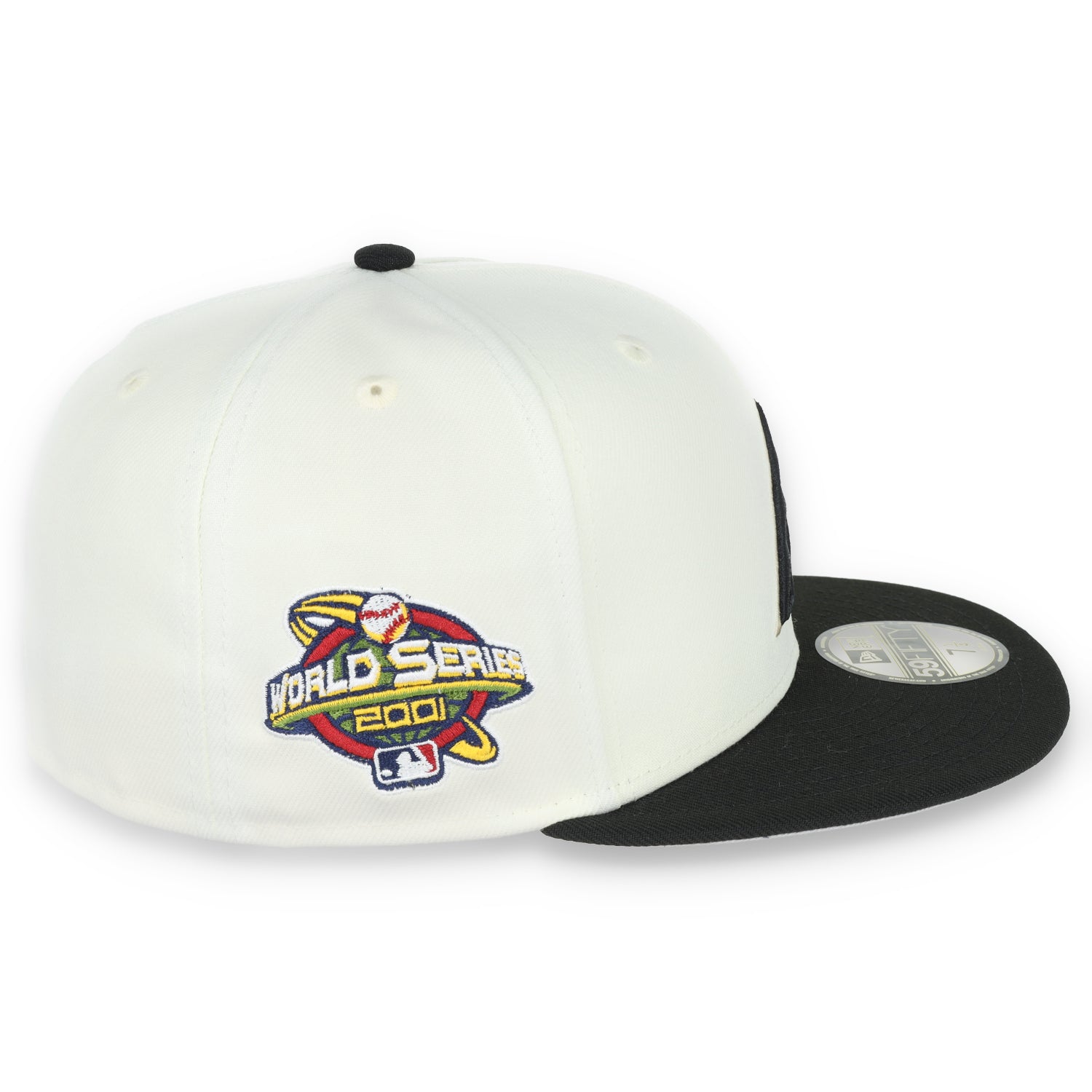 New Era Arizona Diamondback Throwback 2001 World Series Side Patch 59FIFTY Fitted Ivory Hat