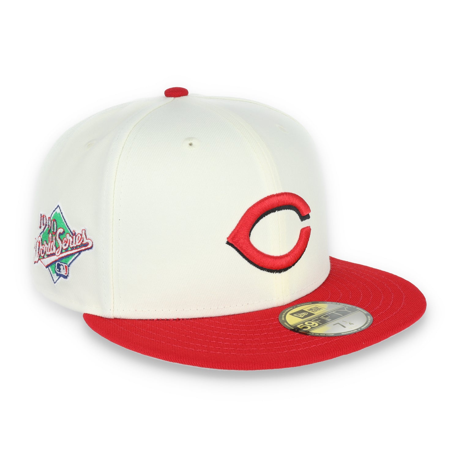 New Era Cincinnati Reds 1990 World Series Side Patch Throwback White 59FIFTY Fitted