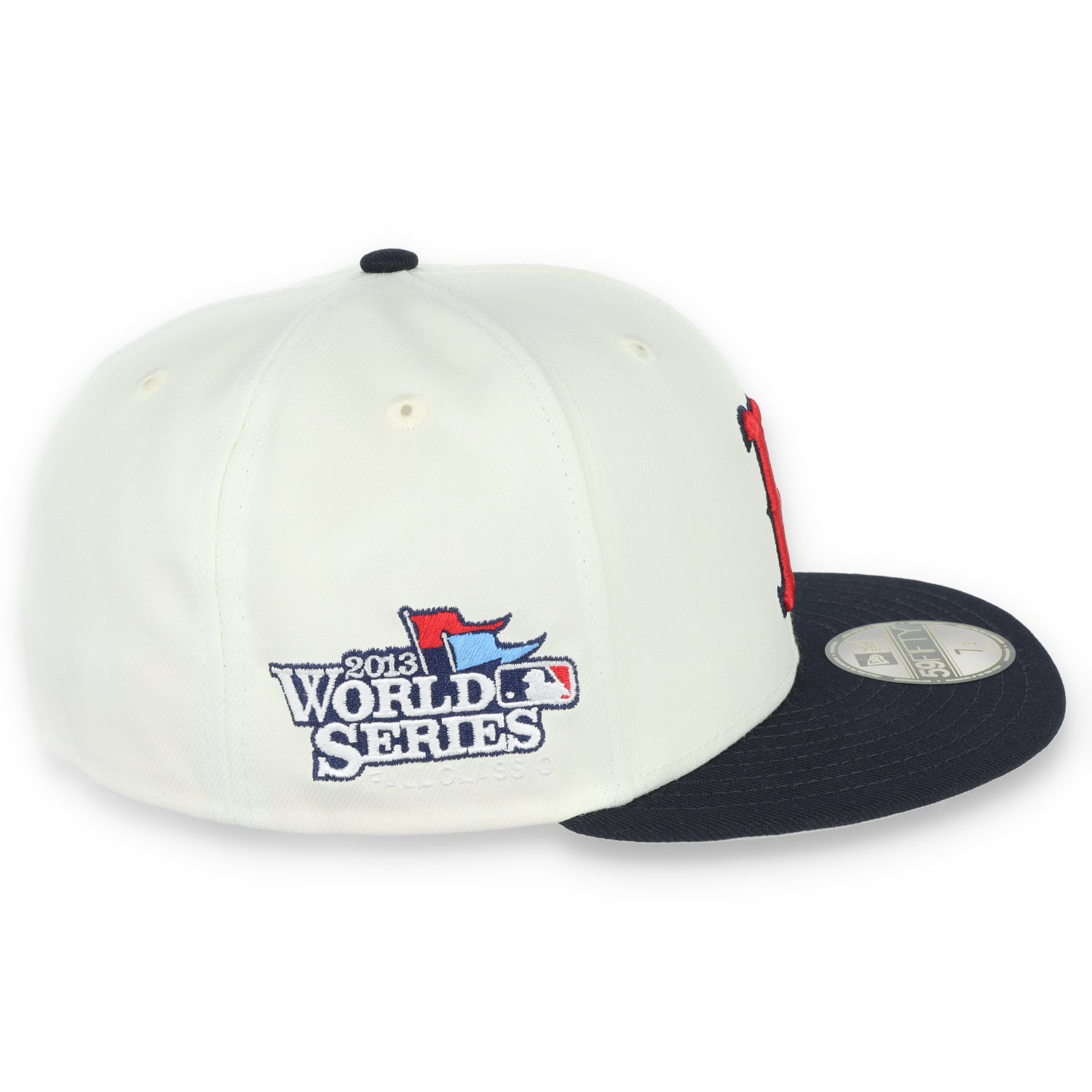 New Era Boston Red Sox Throwback 2013 World Series Patch 59FIFTY Fitted Ivory Hat