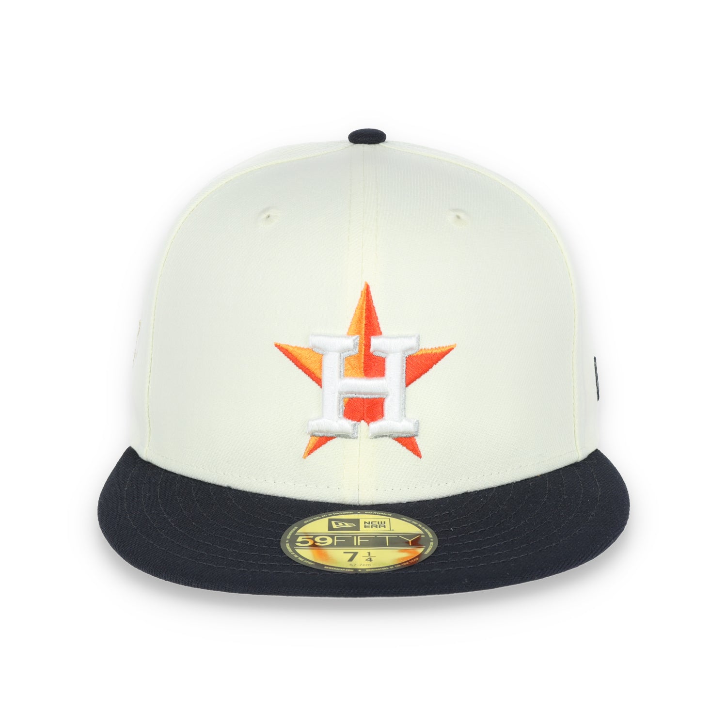 New Era Houston Astros Throwback 2017 World Series Patch 59FIFTY Fitted Ivory Hat