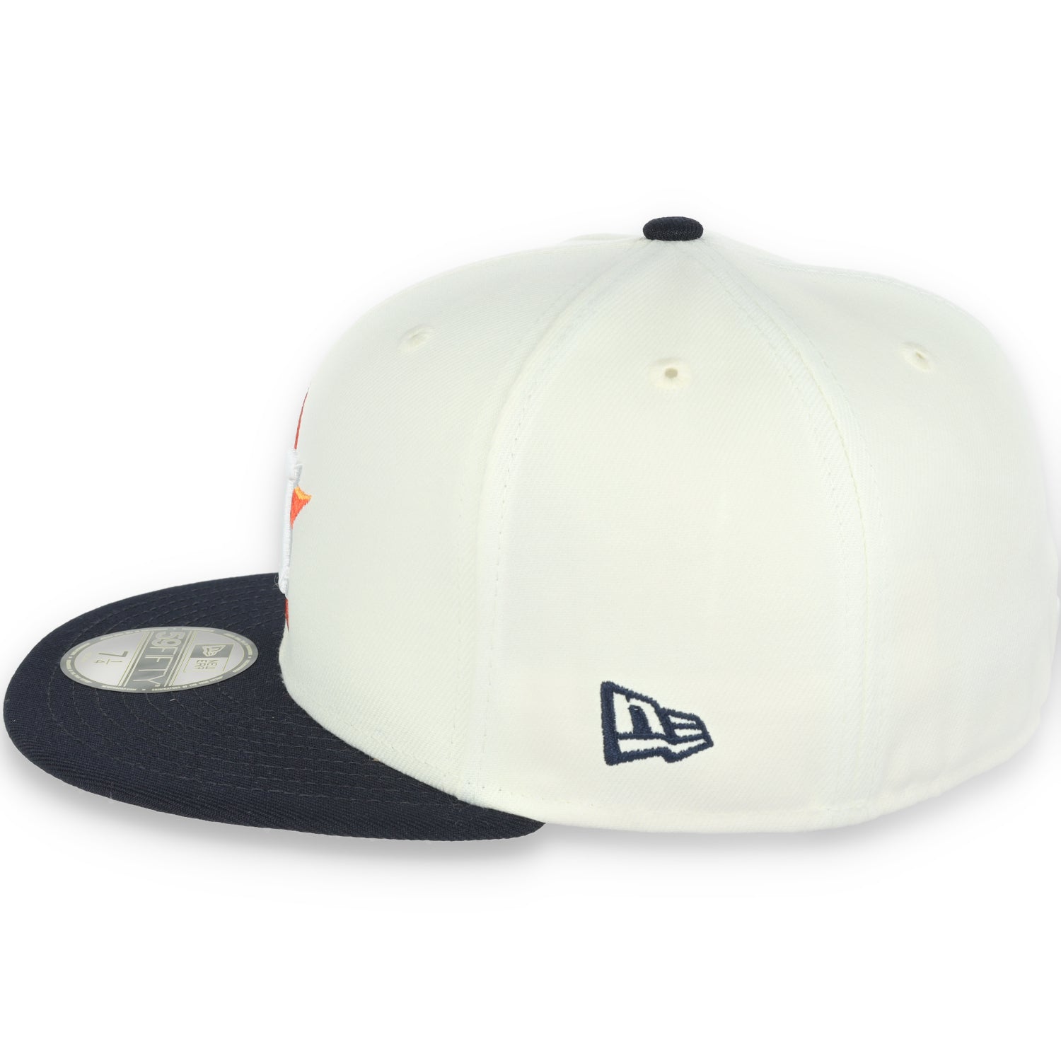 New Era Houston Astros Throwback 2017 World Series Patch 59FIFTY Fitted Ivory Hat