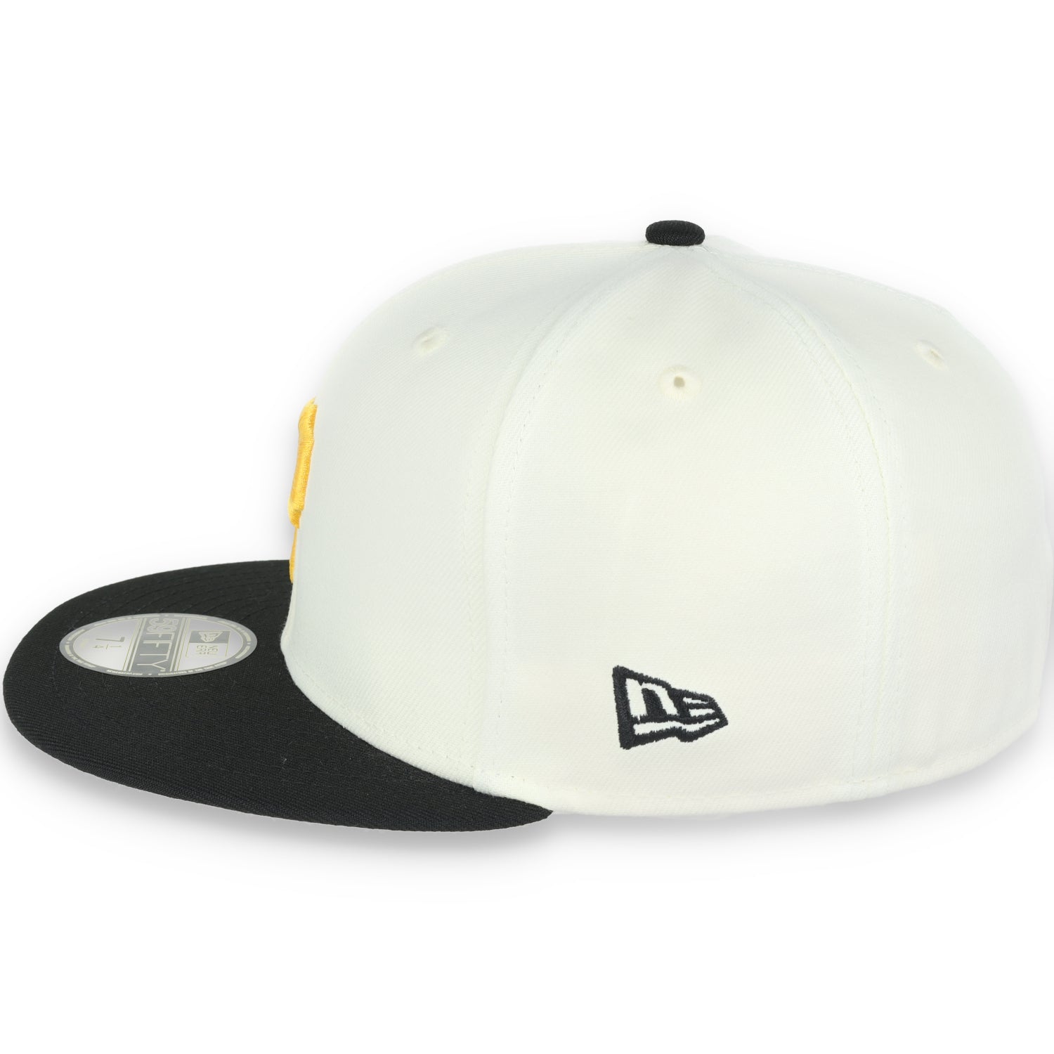 New Era Pittsburg Pirates Throwback 1971 World Series Patch 59FIFTY Fitted Ivory Hat