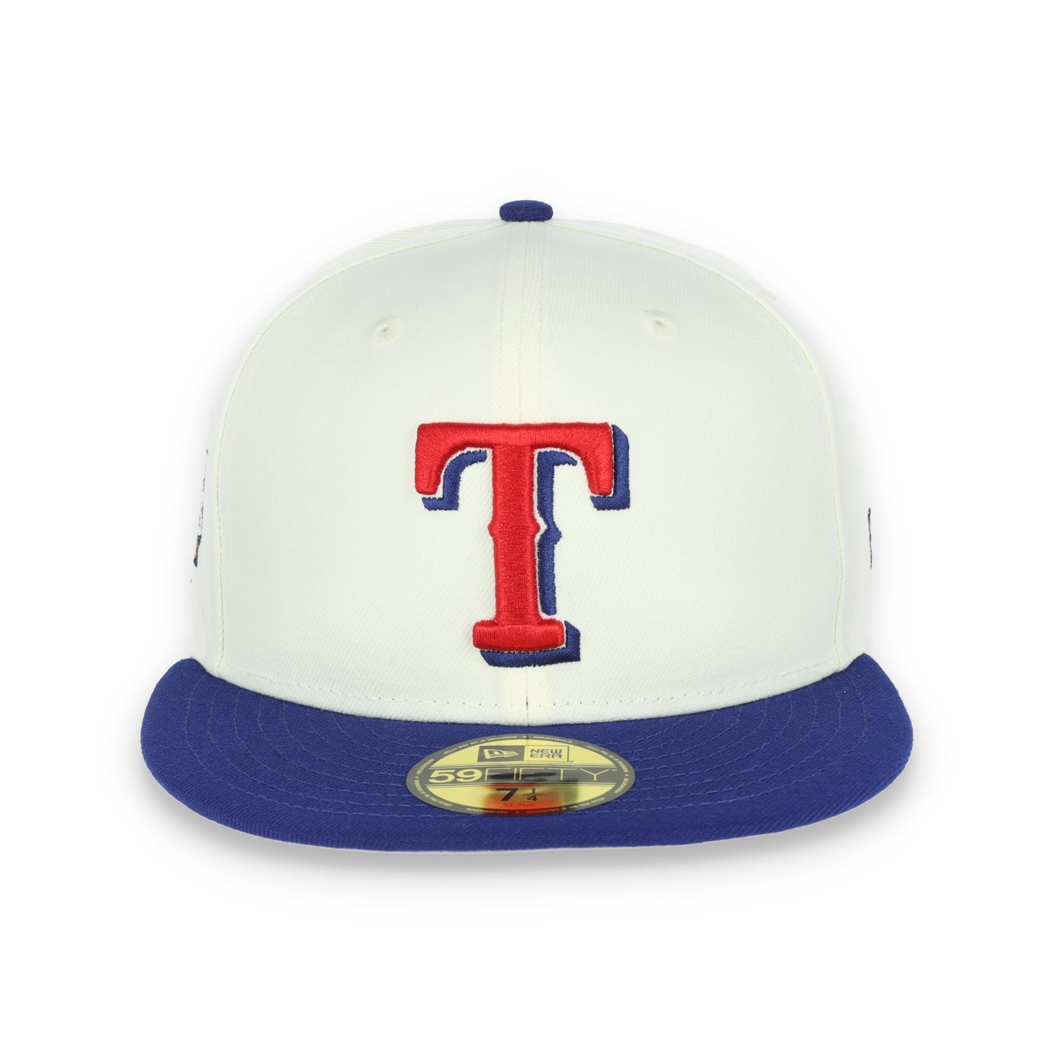 New Era Texas Rangers Throwback 2010 World Series Side Patch 59FIFTY Fitted Ivory Hat