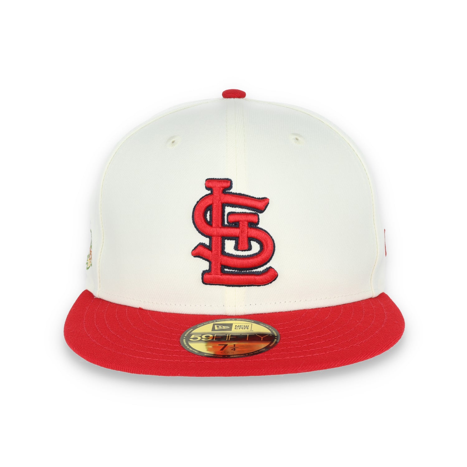 New Era St Louis Cardinals Throwback 2011 World Series Patch 59FIFTY Fitted Ivory Hat