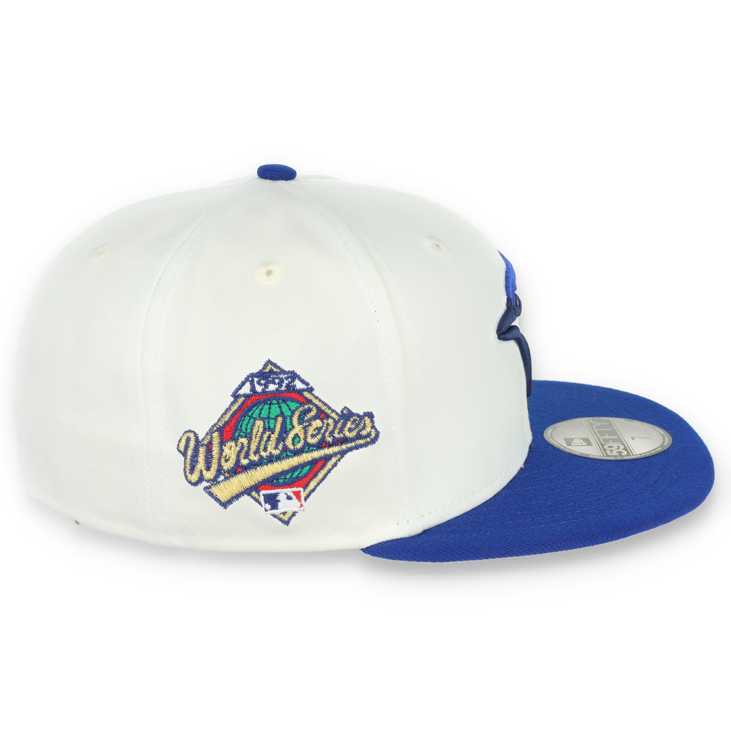 New Era Toronto Blue Jays Throwback 1992 World Series Patch 59FIFTY Fitted Ivory Hat