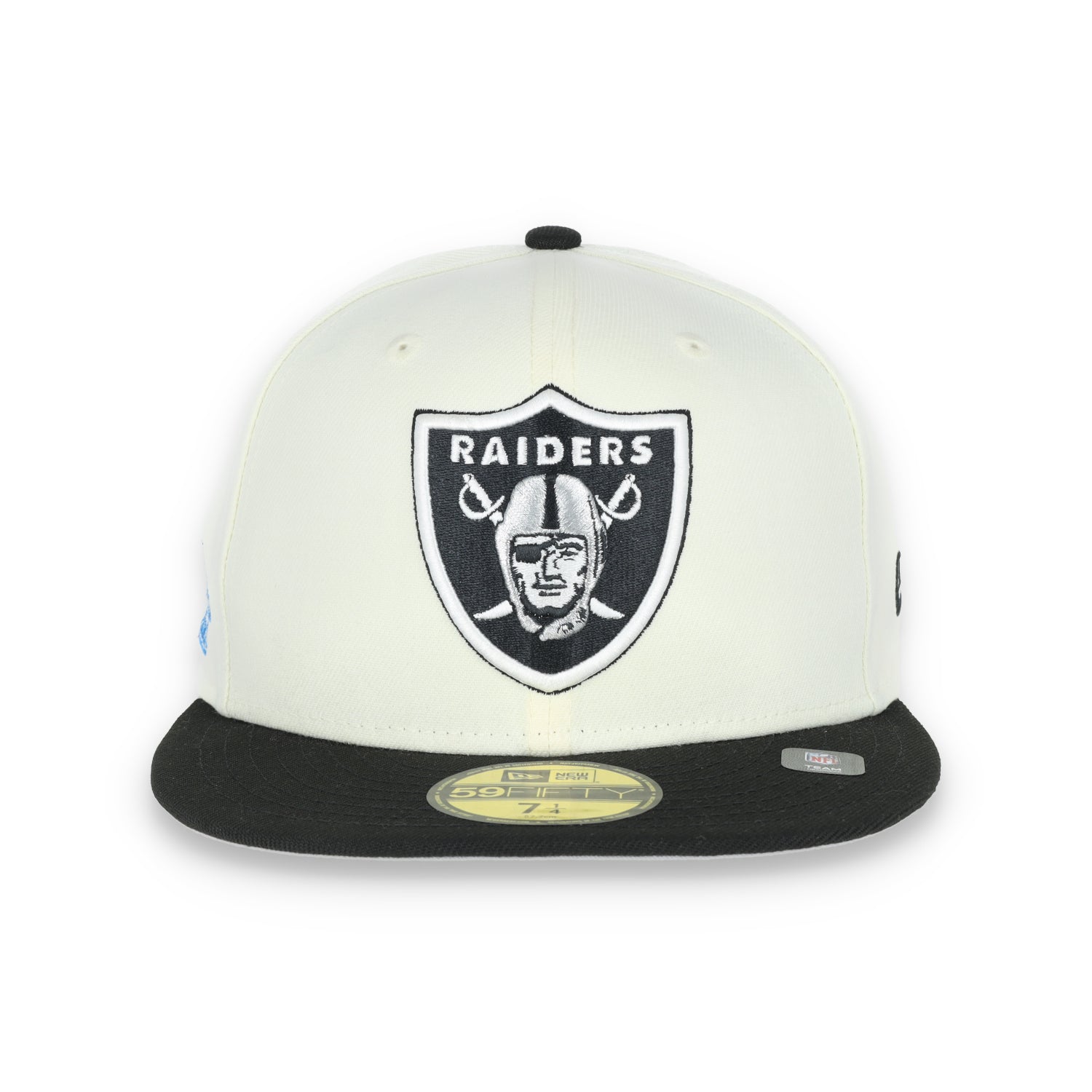 Las Vegas Raiders XVIII Super Bowl Side Patch New Era 59Fifty Fitted-Chrome