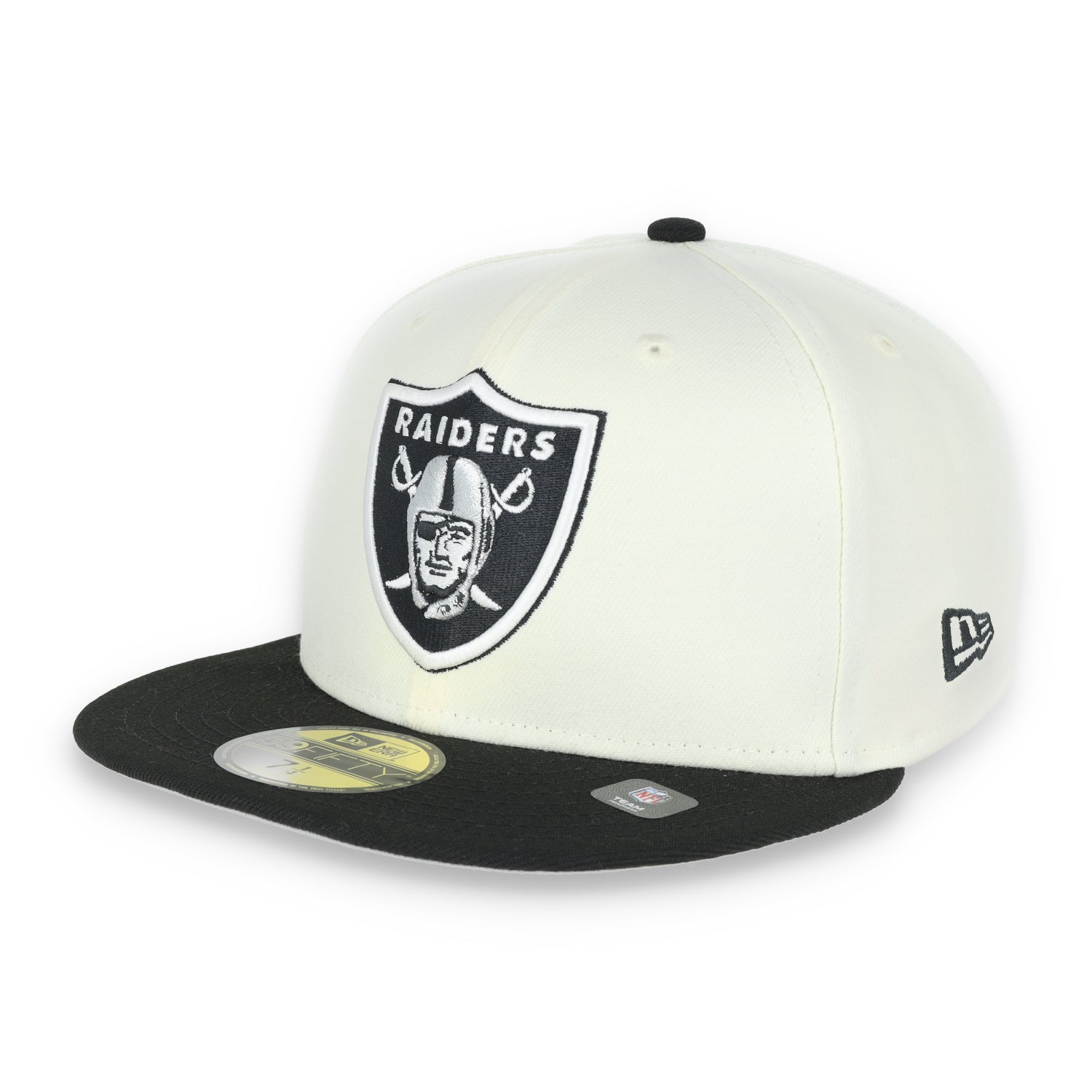 Las Vegas Raiders XVIII Super Bowl Side Patch New Era 59Fifty Fitted-Chrome