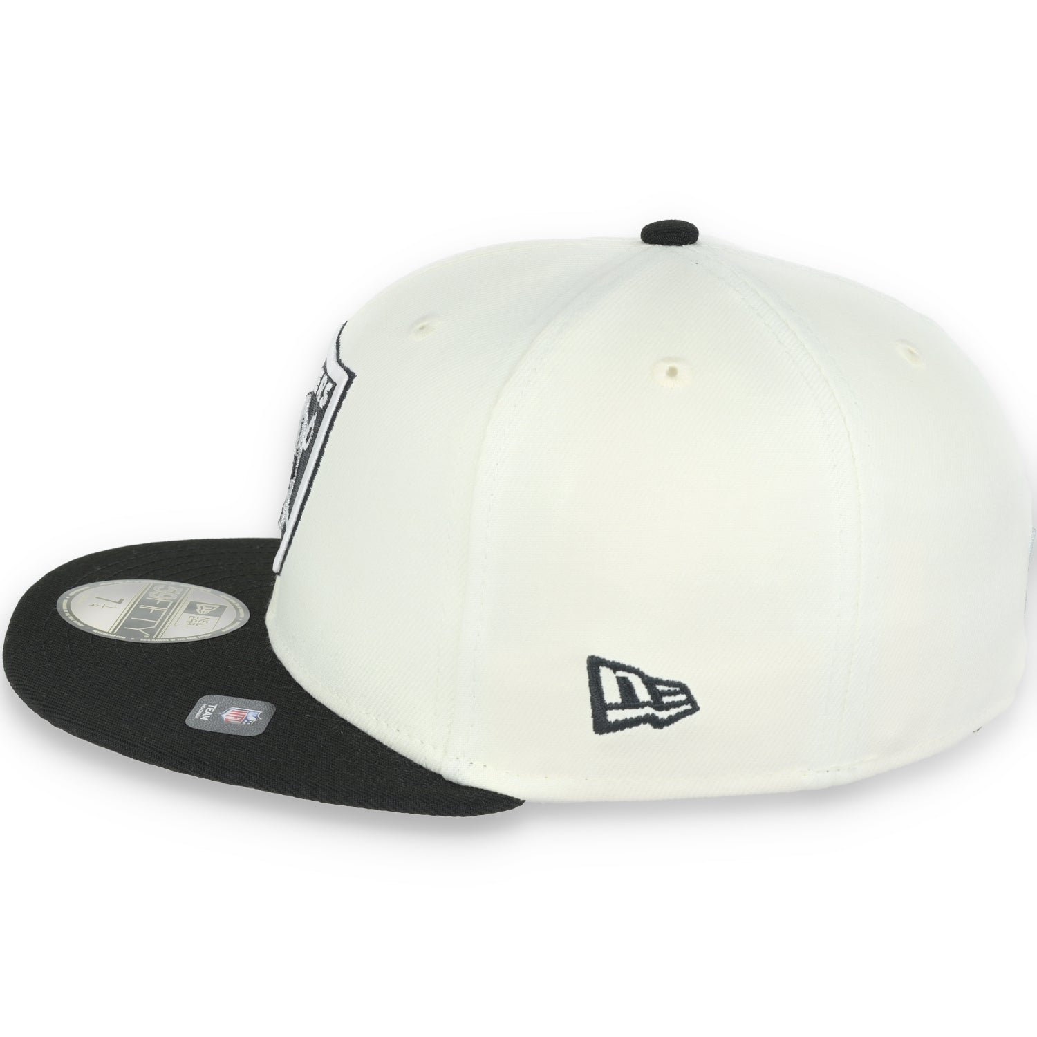 Las Vegas Raiders XVIII Super Bowl Side Patch New Era 59Fifty Fitted-Chrome
