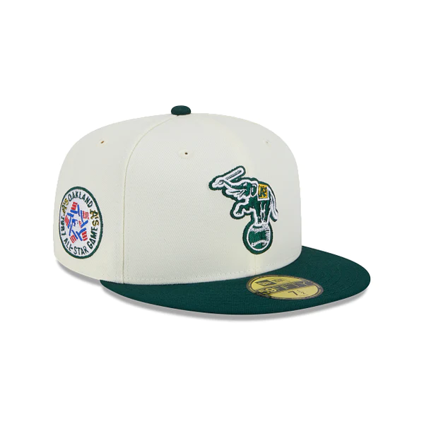 New Era Oakland Athletics 1987 All-Star Game Side Patch Throwback White 59FIFTY Fitted